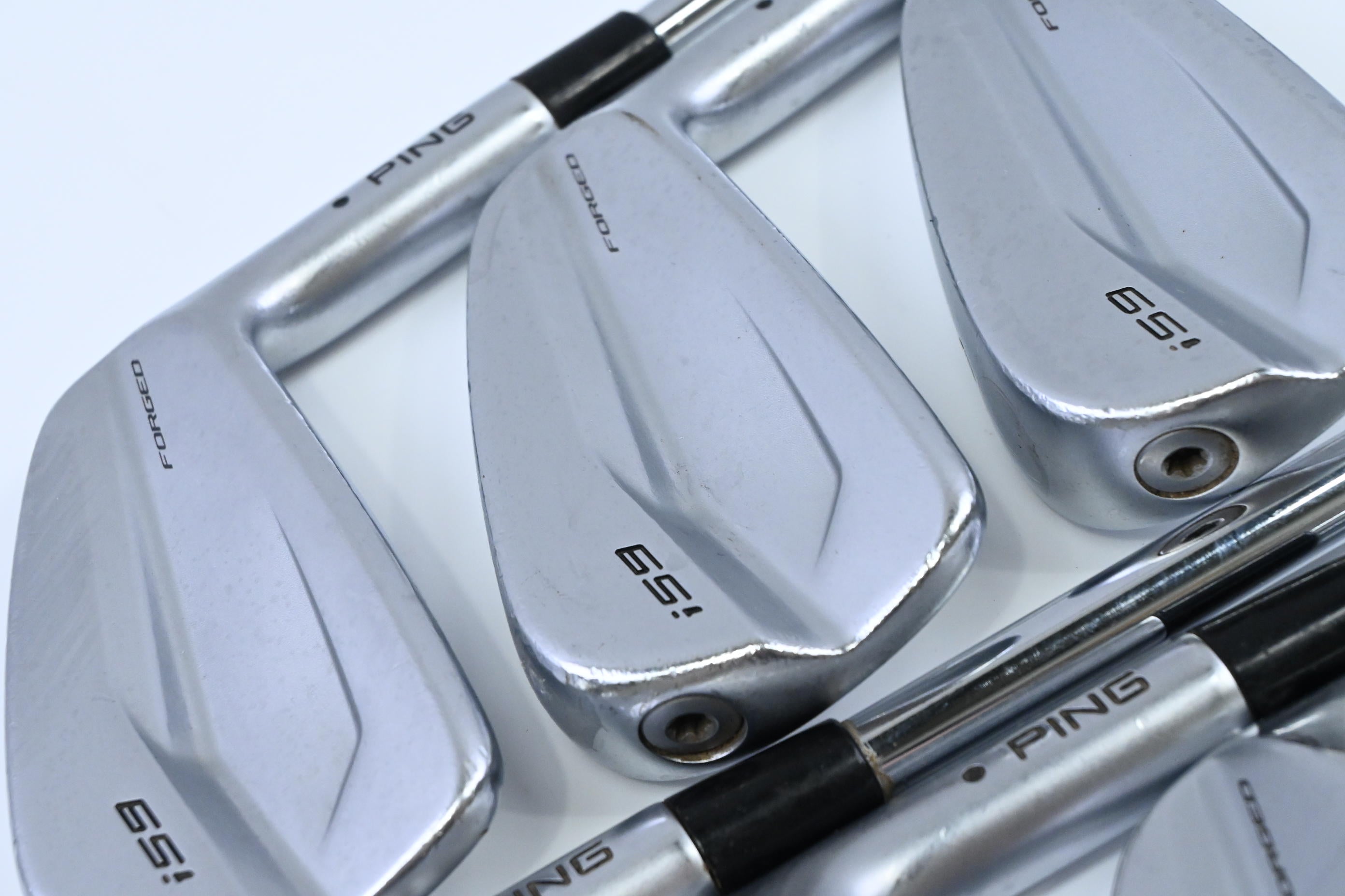 Ping i59 Irons / 4-PW / Black Dot / Stiff Flex KBS Tour 120 Shafts