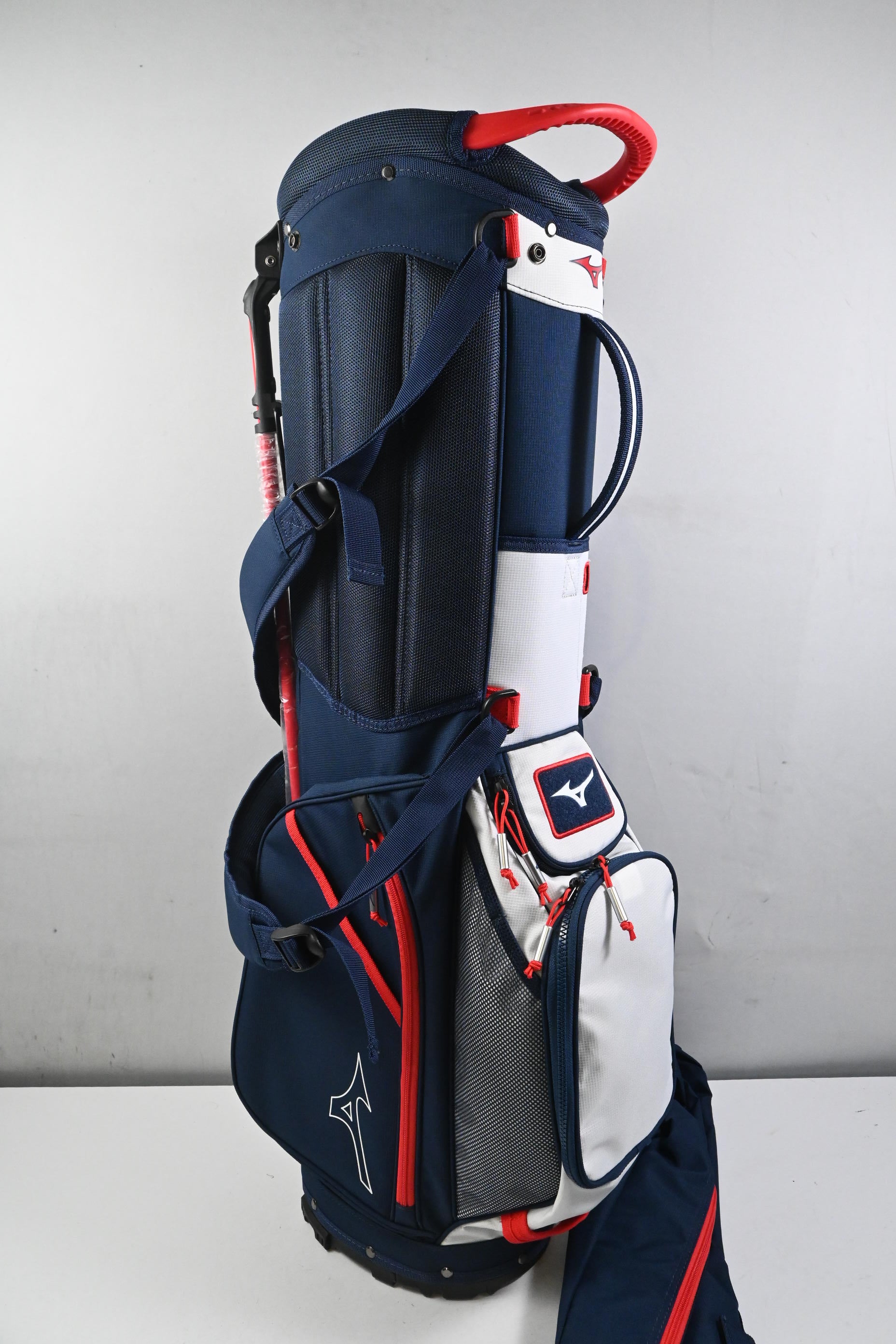 Mizuno BR-D3 Stand Bag / 4-Way Divider / Blue, White & Red