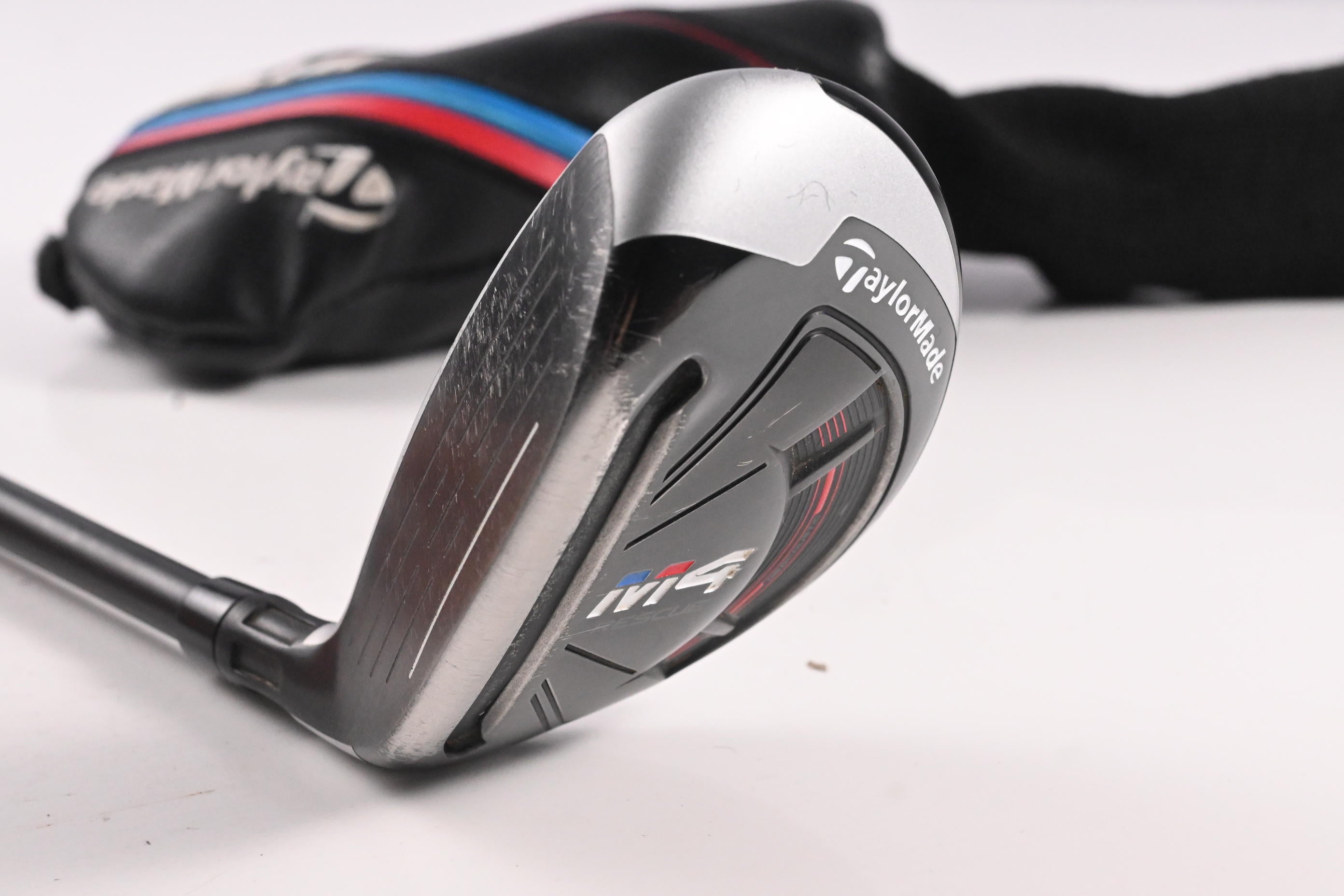 Left Hand Taylormade M4 #3 Hybrid / 19 Degree / Stiff Flex HZRDUS Black 85 Shaft