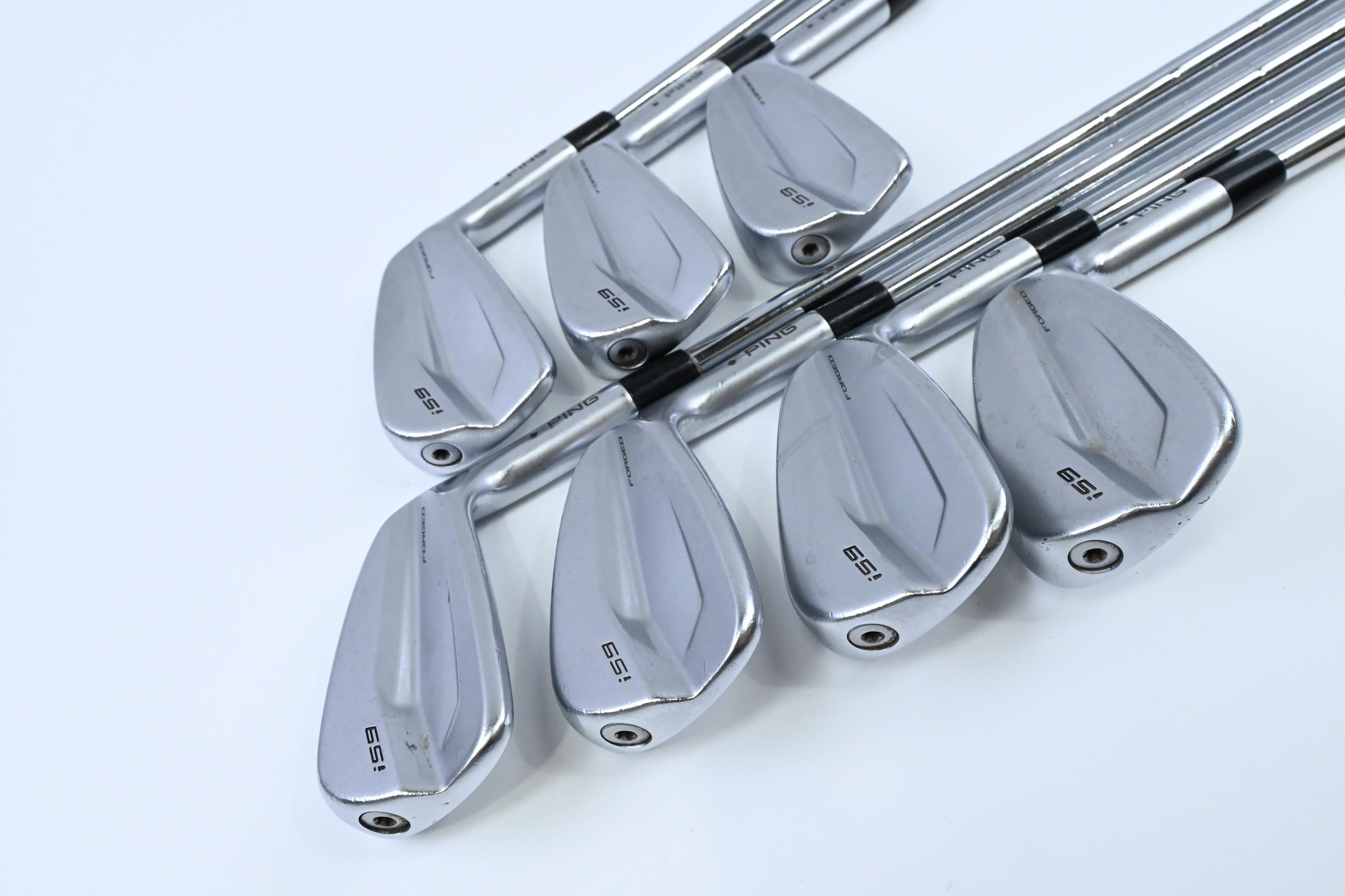 Ping i59 Irons / 4-PW / Black Dot / Stiff Flex KBS Tour 120 Shafts