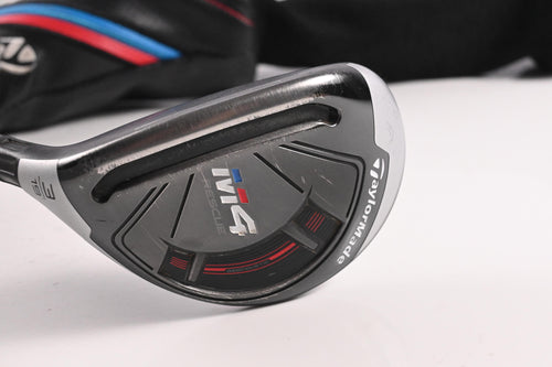 Left Hand Taylormade M4 #3 Hybrid / 19 Degree / Stiff Flex HZRDUS Black 85 Shaft