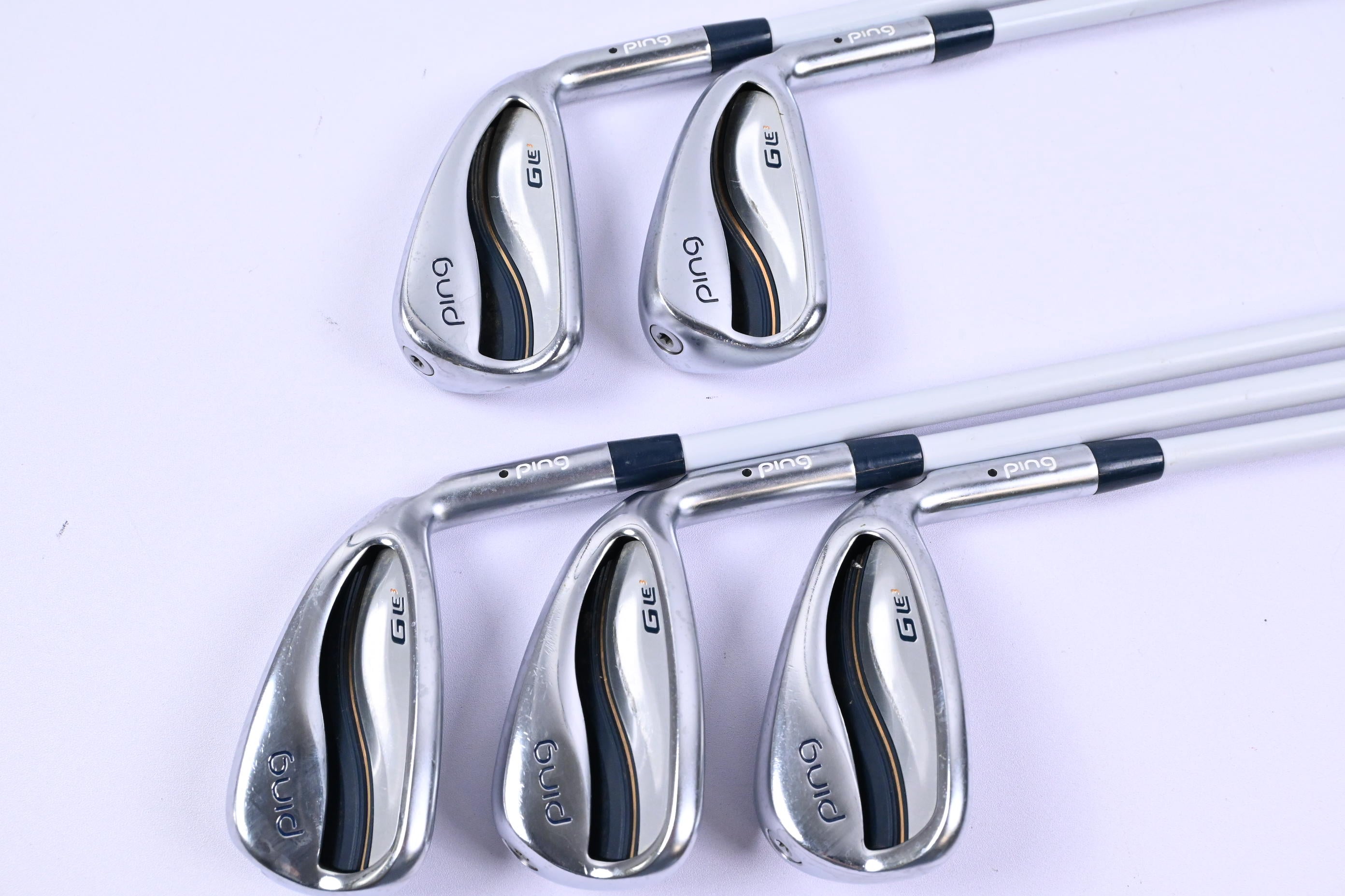 Ladies Ping G Le3 Irons / 6-PW / Black Dot / Ladies Flex Ping ULT 250 Shafts