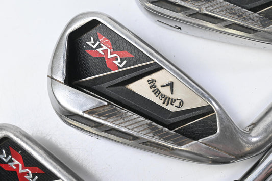 Left Hand Callaway RAZR X Irons / 5-PW+SW / Uniflex Steel Shafts