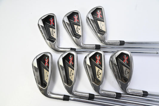 Left Hand Callaway RAZR X Irons / 5-PW+SW / Uniflex Steel Shafts