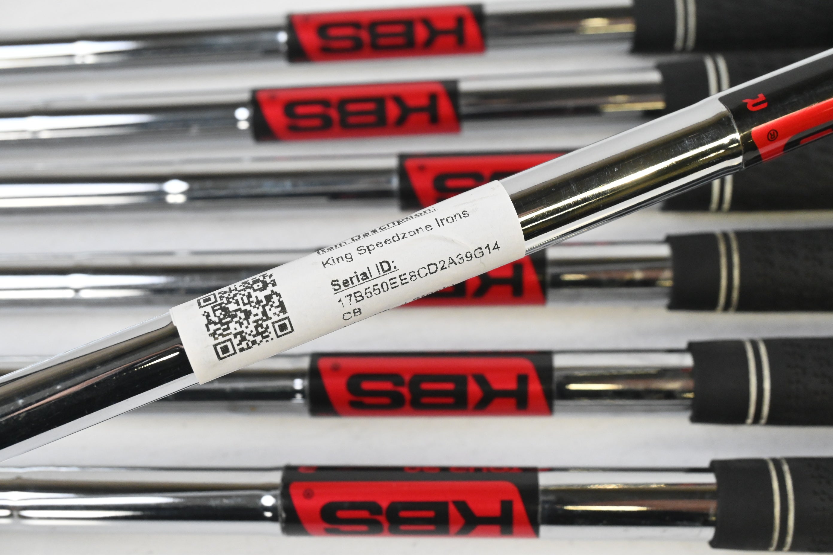 Cobra King Speedzone Irons / 5-PW+SW / Regular Flex KBS Tour 90 Shafts