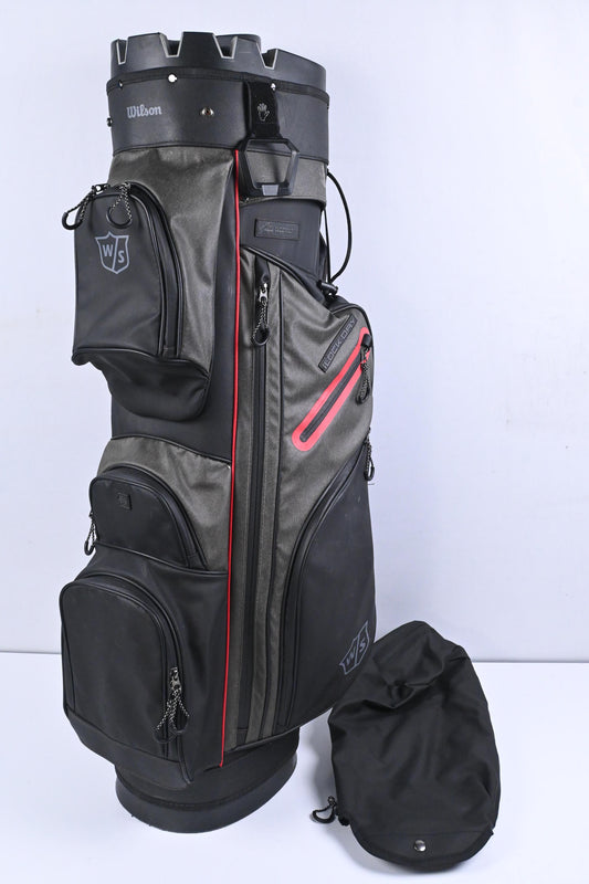 Wilson Cart Bag / 14-Way Divider / Black, Brown
