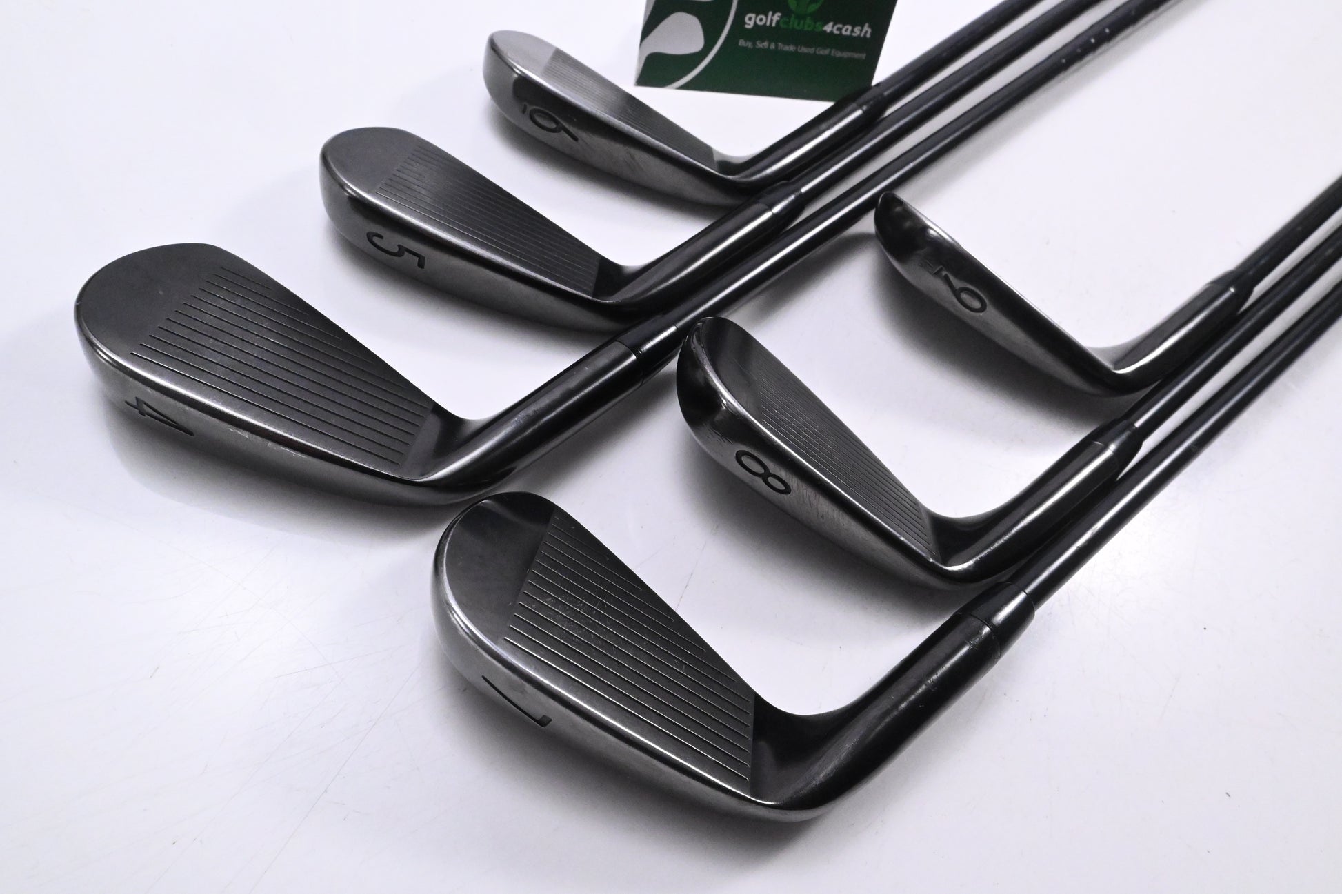 Titleist T100 Ltd Edition Black Irons / 4-9i / Stiff Flex AMT Black S300 Shafts