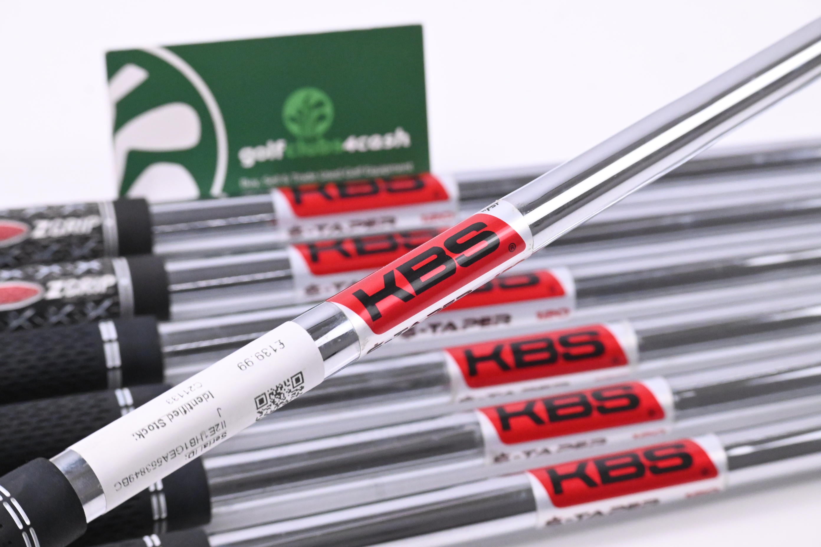 KBS $-Taper 120 Iron Shafts / Stiff Flex / Set of 7 / .370" Parallel Tips