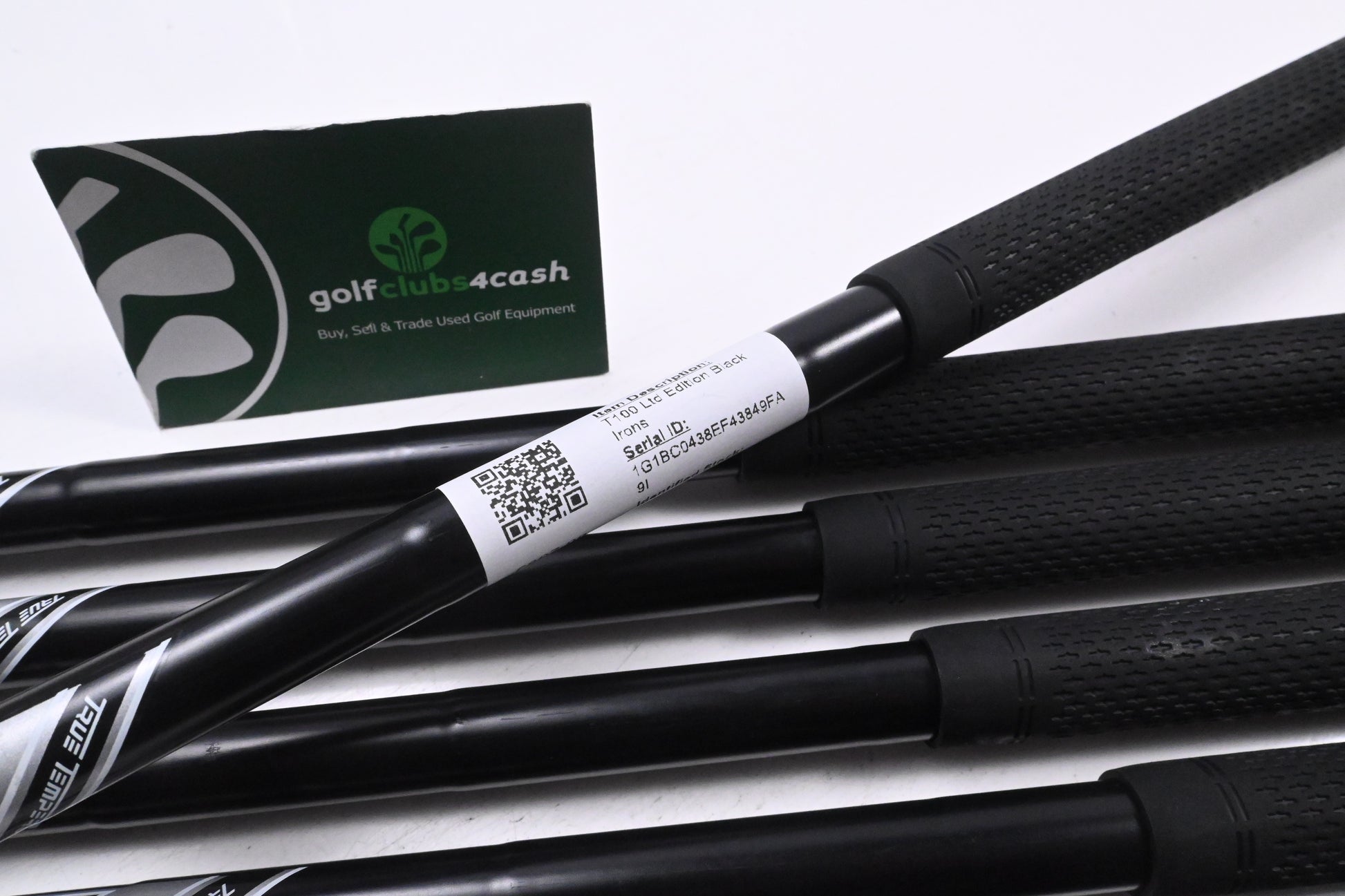 Titleist T100 Ltd Edition Black Irons / 4-9i / Stiff Flex AMT Black S300 Shafts