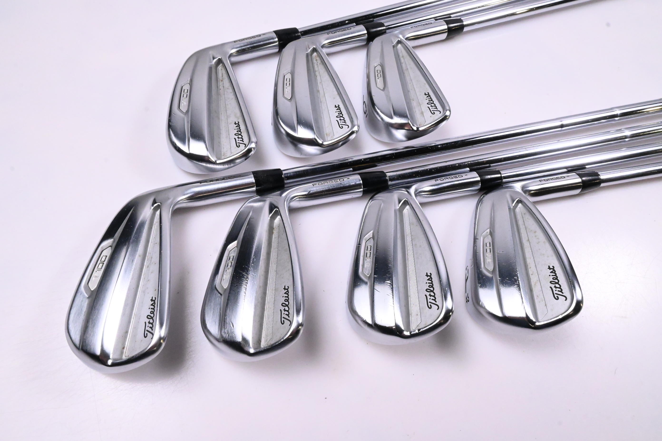 Titleist T100 2021 Irons / 4-PW / Stiff Flex AMT Tour White S300 Shafts