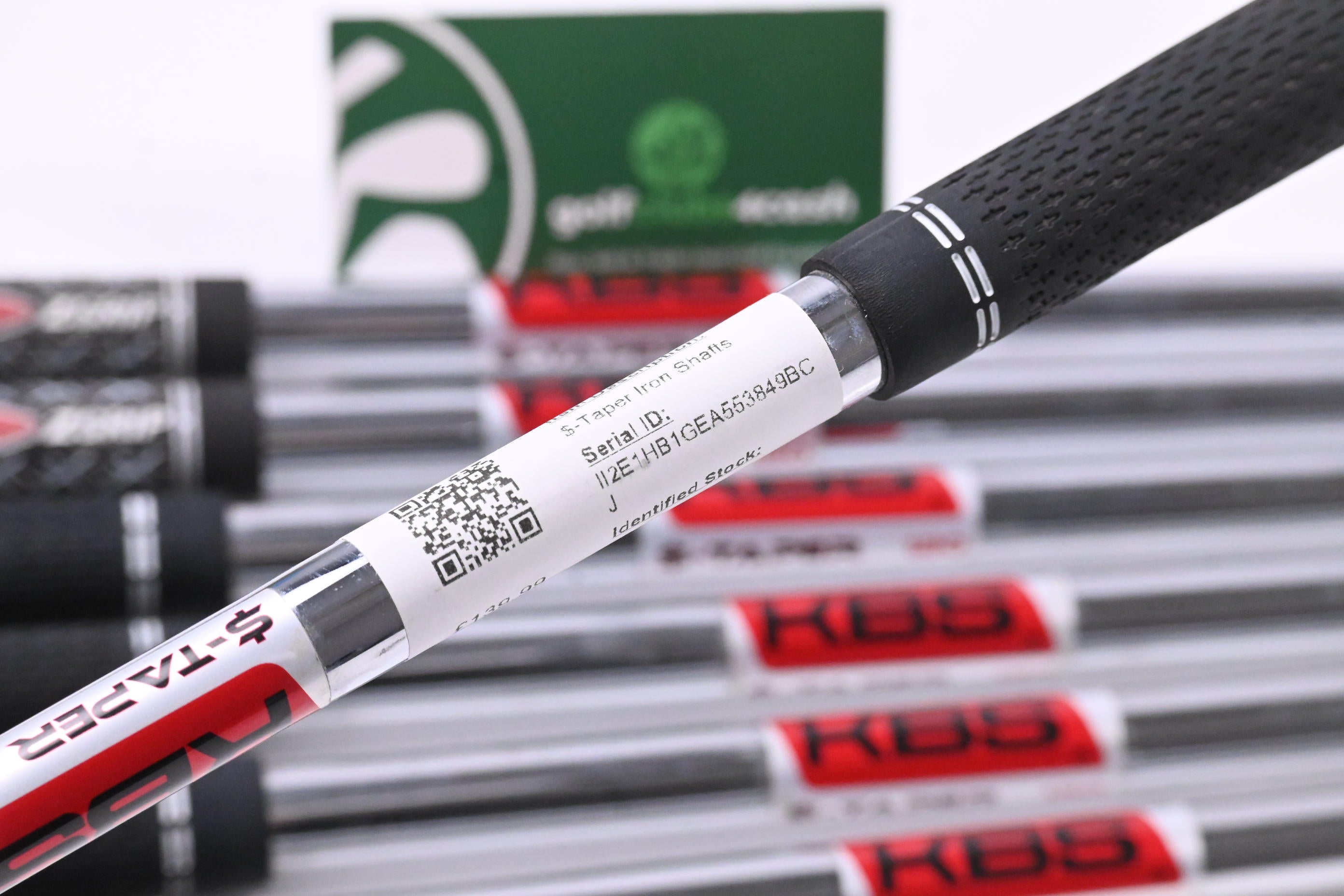 KBS $-Taper 120 Iron Shafts / Stiff Flex / Set of 7 / .370" Parallel Tips