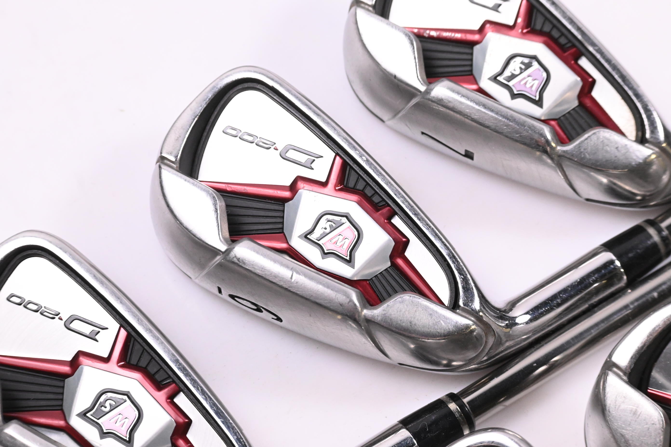 Left Hand Wilson D200 Irons / 5-PW+GW / Senior Flex UST Elements Chrome 59