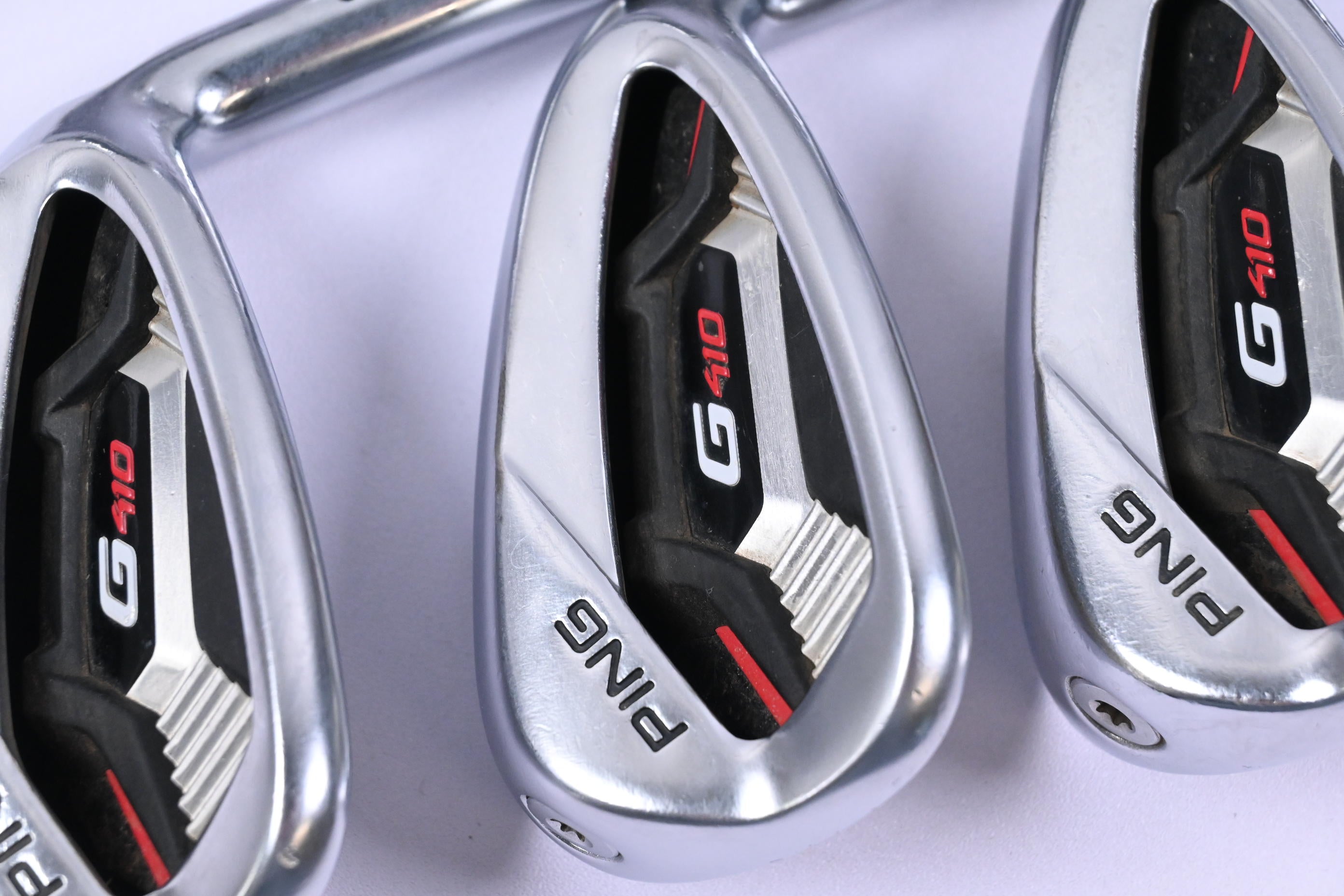 Ping G410 Irons / 6-PW+GW+SW+LW / Black Dot / Regular Flex Alta CB Red Shafts