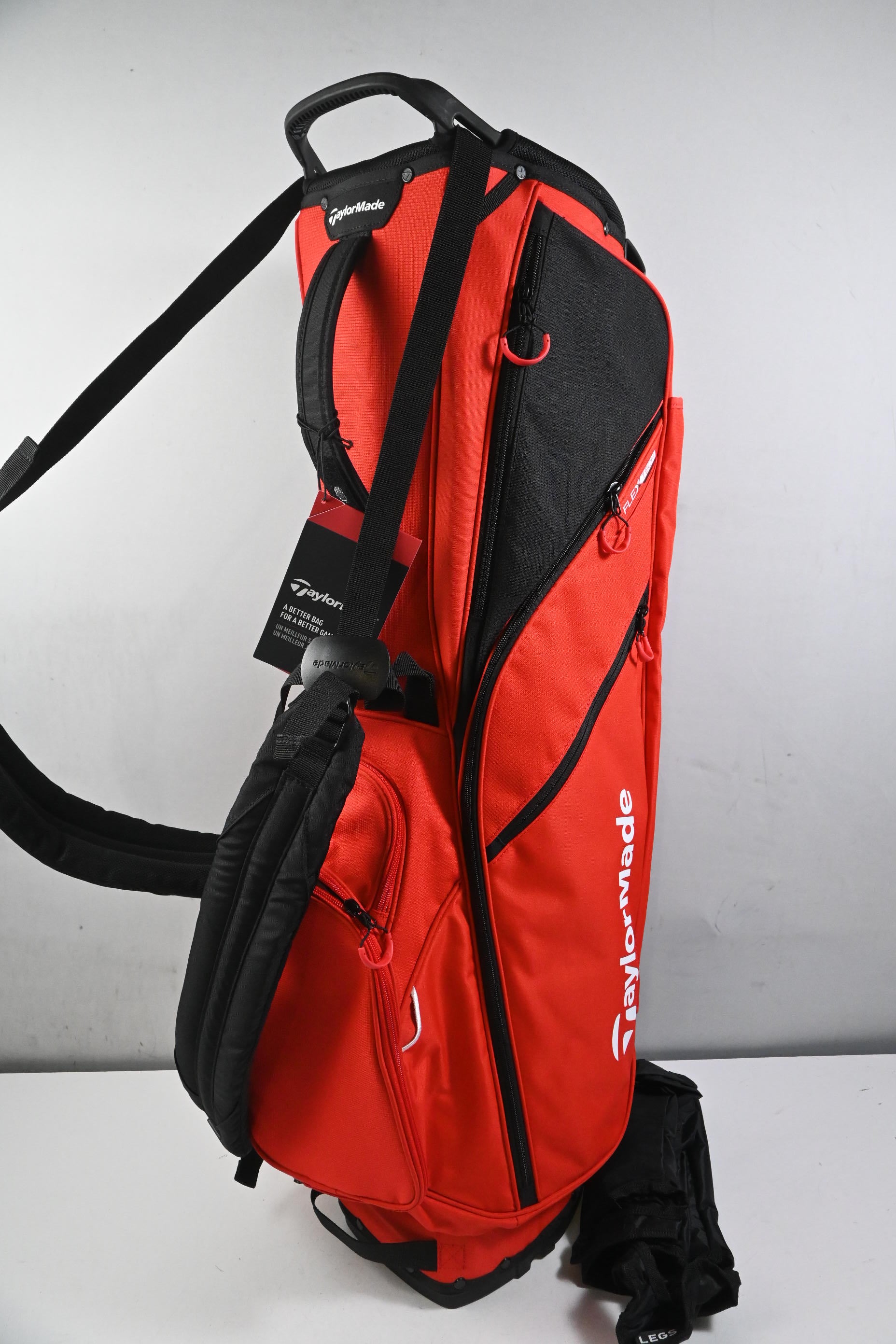 Taylormade Flex Tech Stand Bag / 4-Way Divider / Red & Black