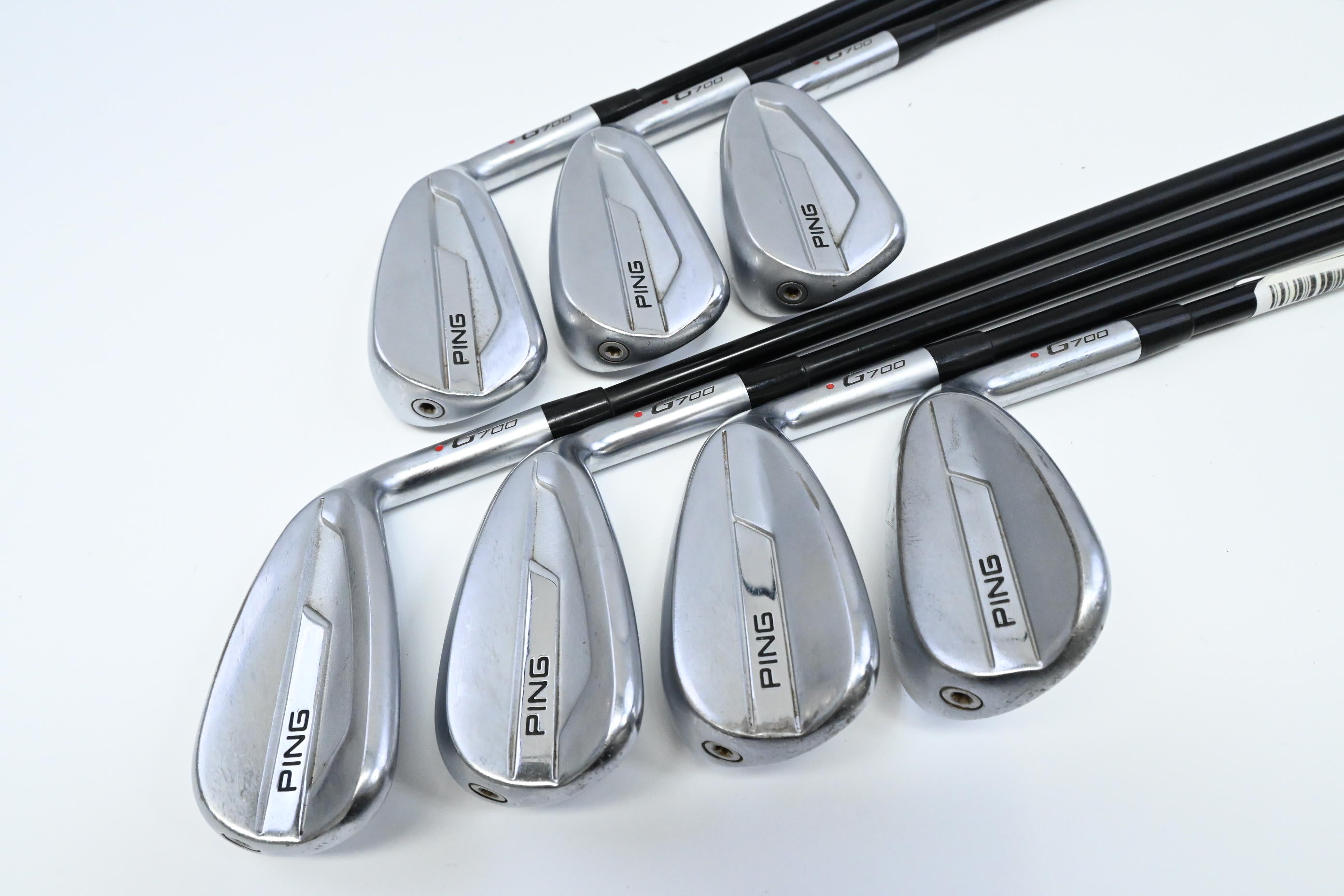 Ping G700 Irons / 5-PW+SW / Red Dot / Regular Flex Ping Alta CB Shafts