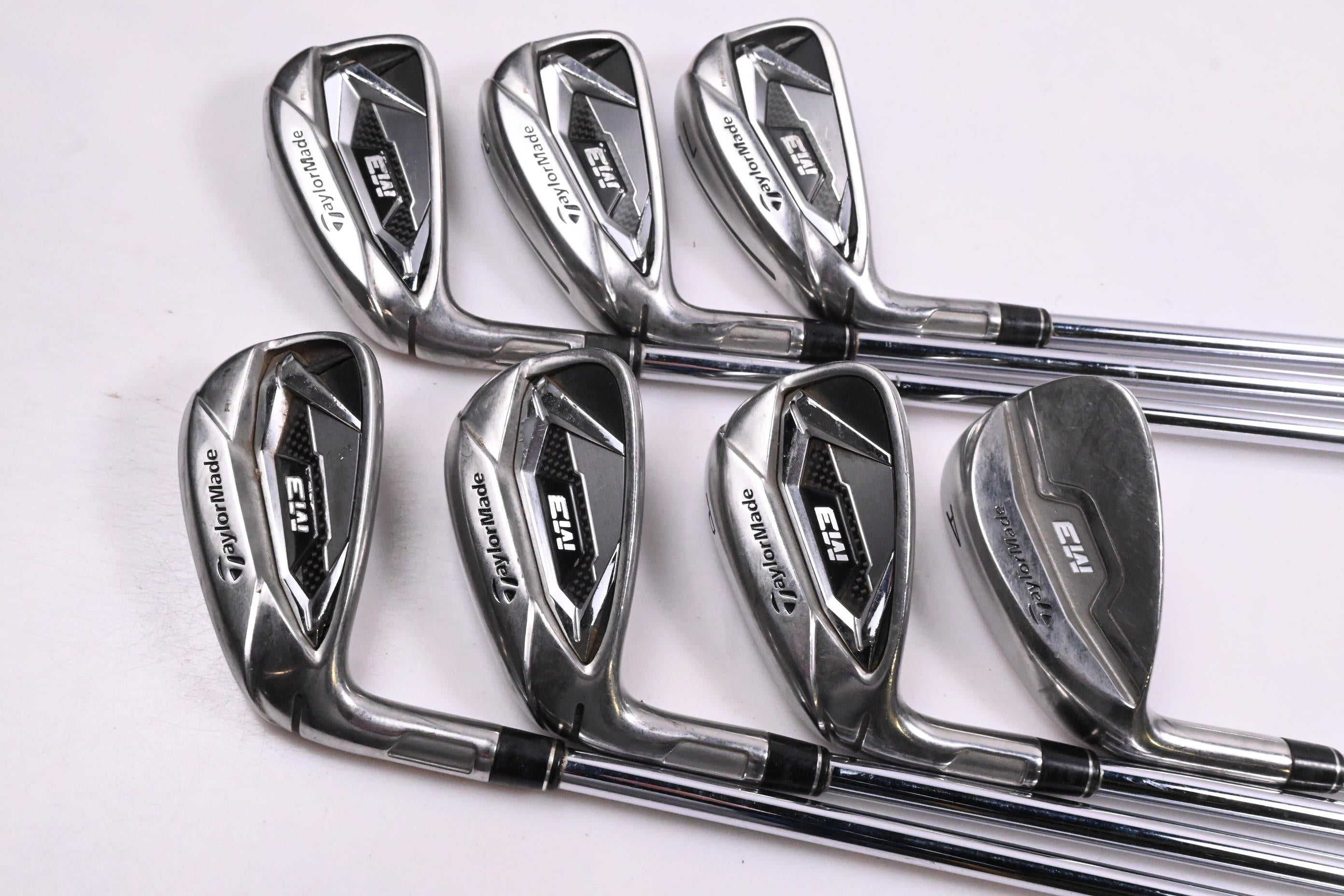 Left Hand Taylormade M3 Irons / 5-PW+GW / Regular Flex XP 100 R300 Shafts
