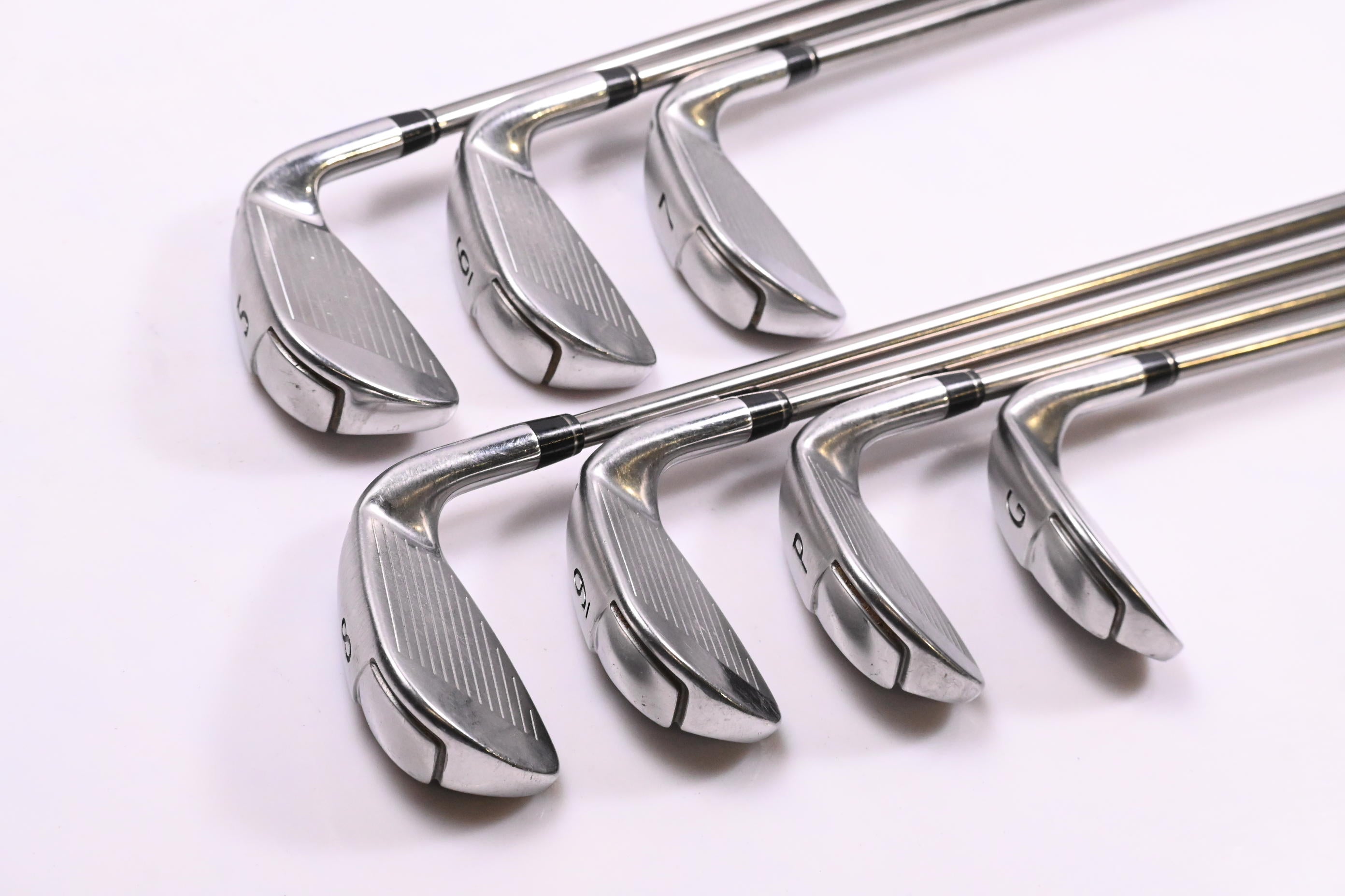 Left Hand Wilson D200 Irons / 5-PW+GW / Senior Flex UST Elements Chrome 59