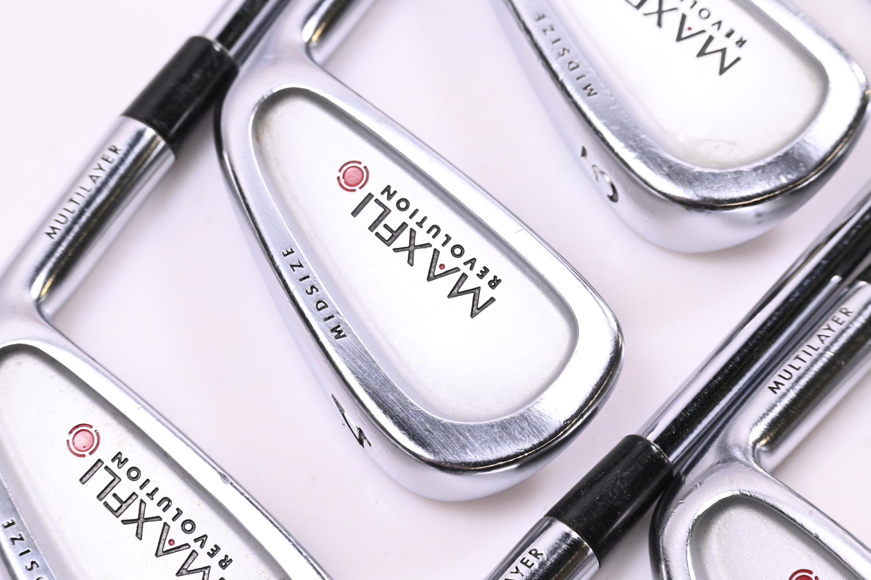 Maxfli Revolution Red Dot Irons / 3-PW / Regular Flex Dynalite Gold R300 Shafts