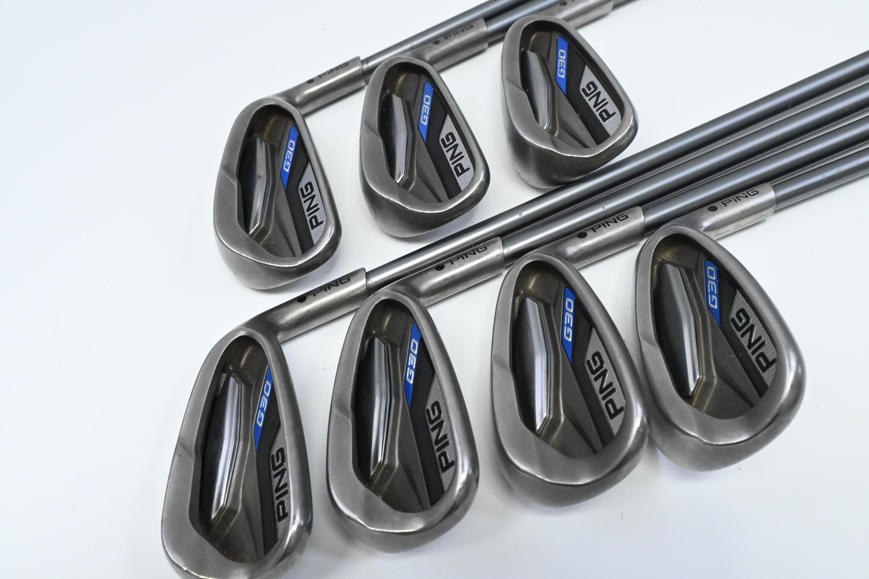 Ping G30 Irons / 5-PW+SW / Black Dot / Senior Flex Ping TFC 419 Shafts