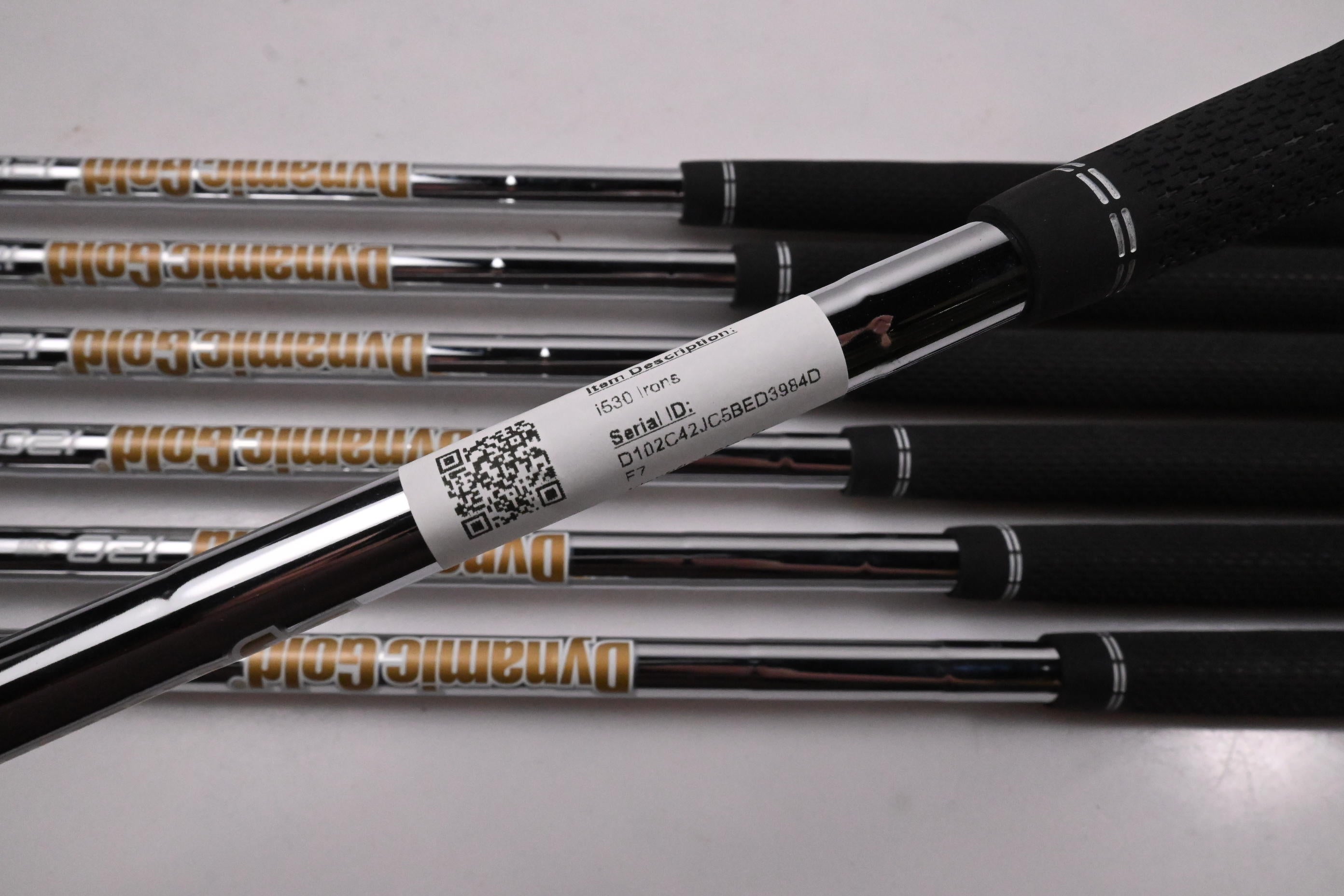 Ping i530 Irons / 4-PW / White Dot / Stiff Flex Dynamic Gold 120 S300 Shafts