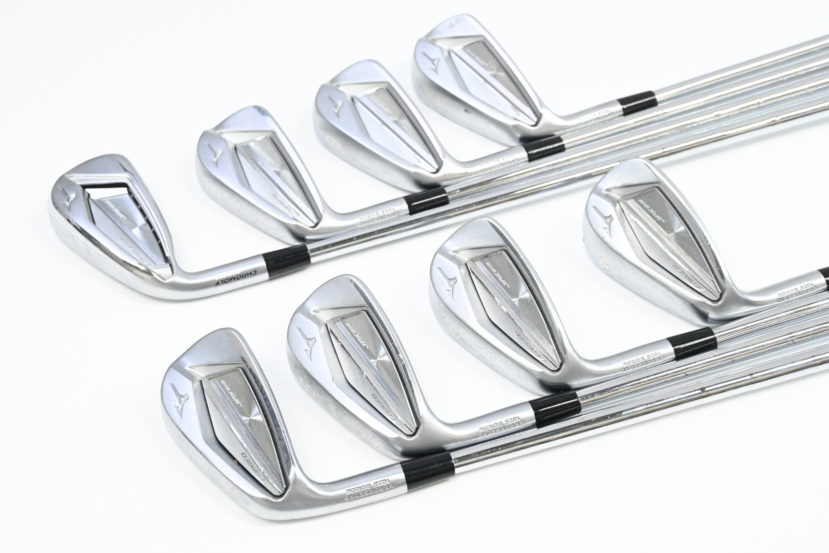 Left Hand Mizuno JPX 919 Forged Irons / 4-PW+GW / X-Flex KBS Tour Shafts