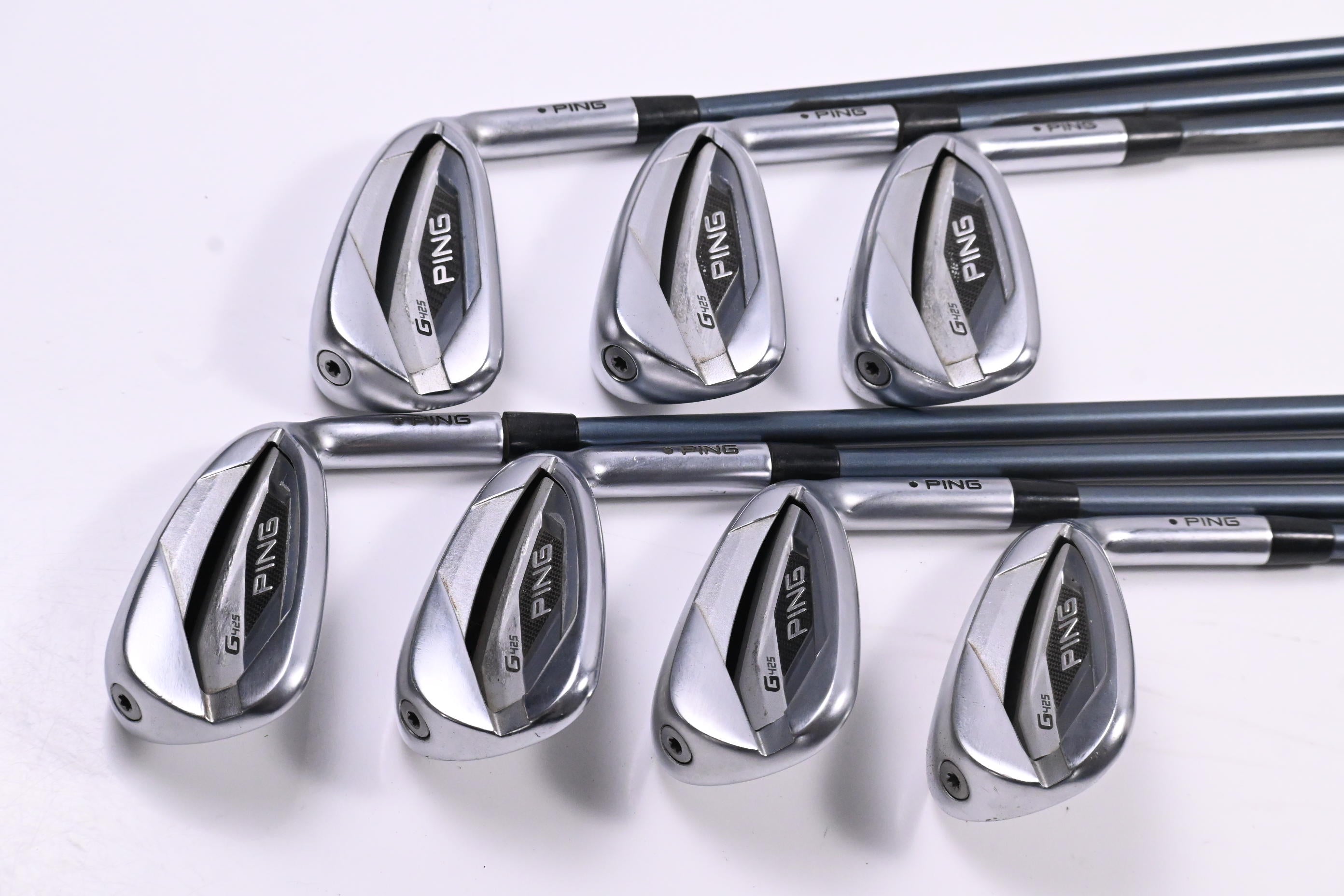 Ping G425 Irons / 6-PW+UW+SW / Black Dot / Senior Flex Ping ALTA C Slate AWT