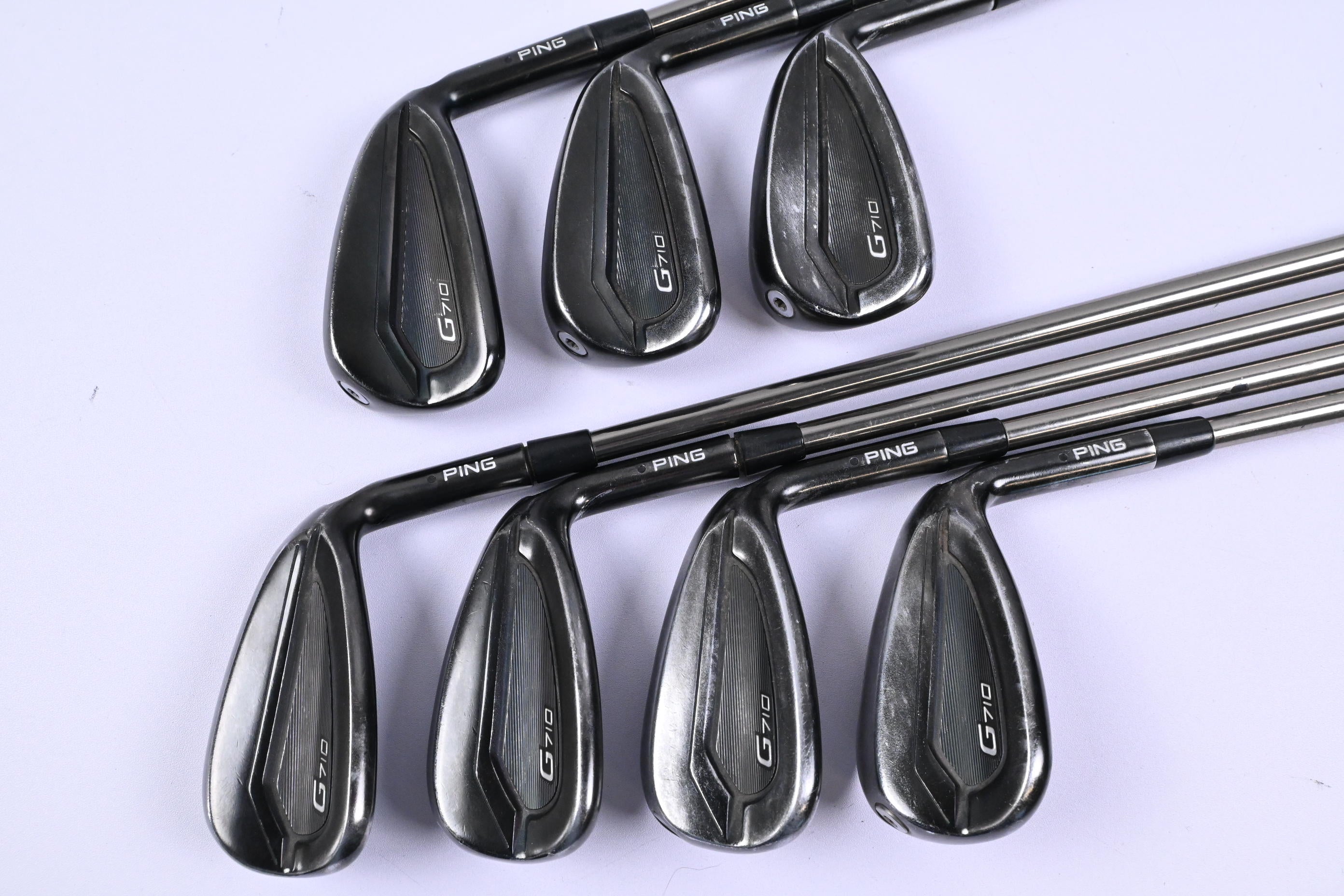 Ping G710 Irons / 6-PW+GW+SW / Black Dot / Senior Flex Recoil ES 760 Shafts