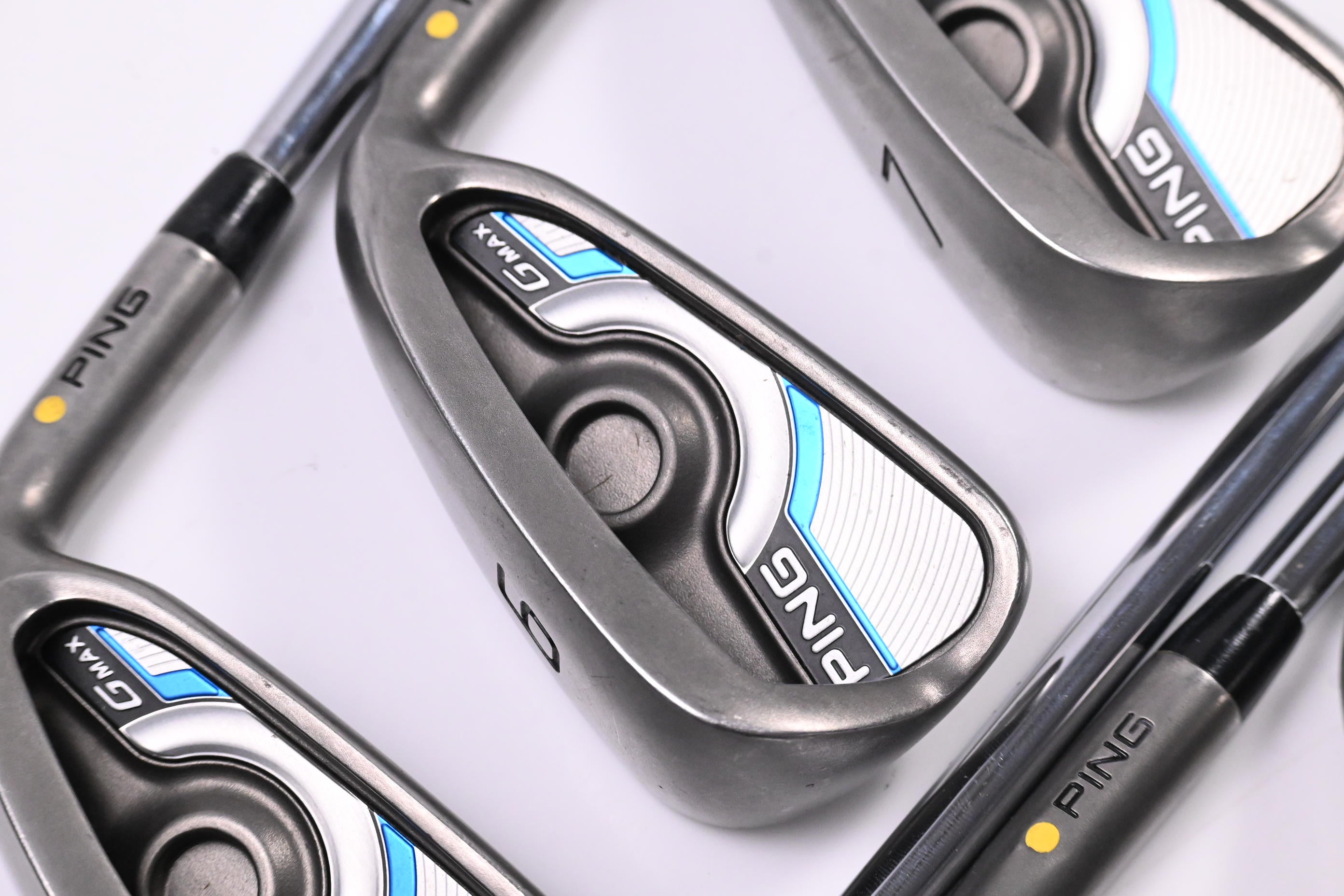 Ping GMax Irons / 5-PW+SW / Yellow Dot / Regular Flex Ping CFS Distance Shafts