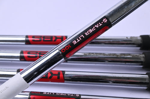 Left Hand Wilson D7 Forged Irons / 6-PW / Stiff Flex KBS $-Taper Lite 100 Shafts