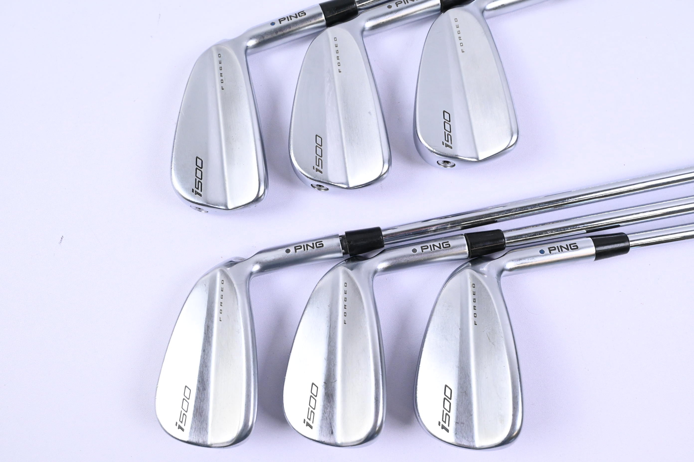 Ping i500 Irons / 5-PW / Blue Dot / Regular Flex Ping AWT 2.0 Shafts