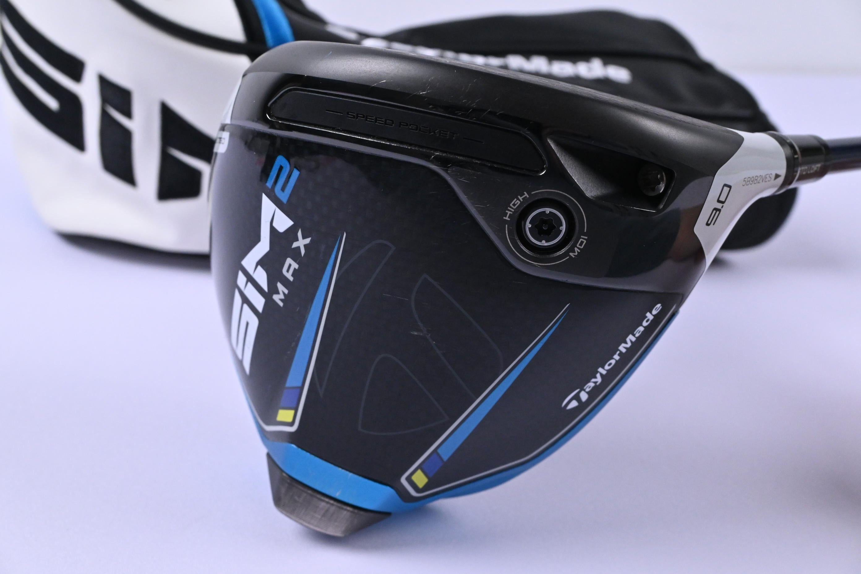 Taylormade SIM2 Max Driver / 9 Degree / Stiff Flex Fujikura Ventus Blue 5 Shaft