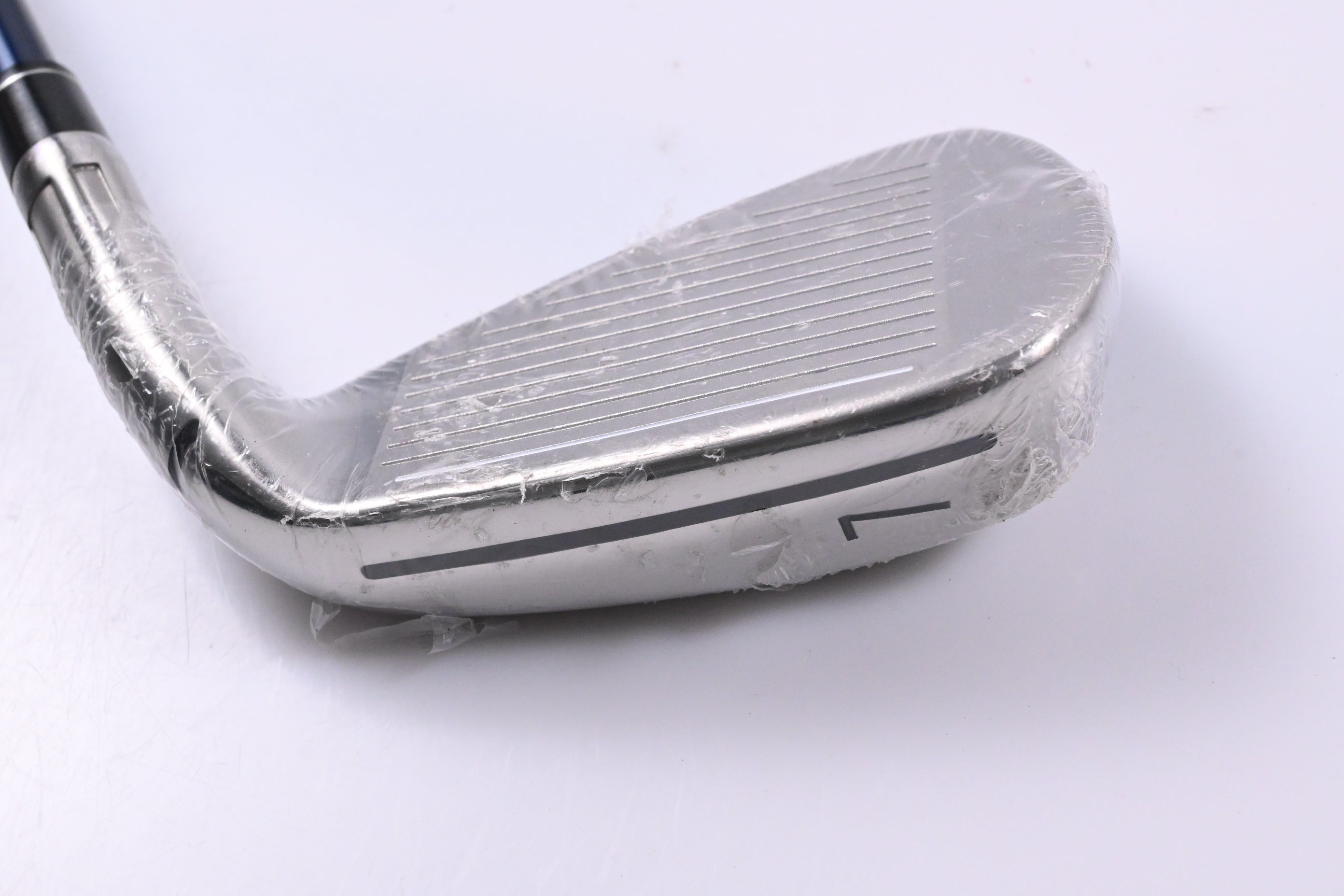 Left Hand Taylormade SIM2 Max OS #7 Iron / Stiff Flex Ventus Blue 7 Shaft