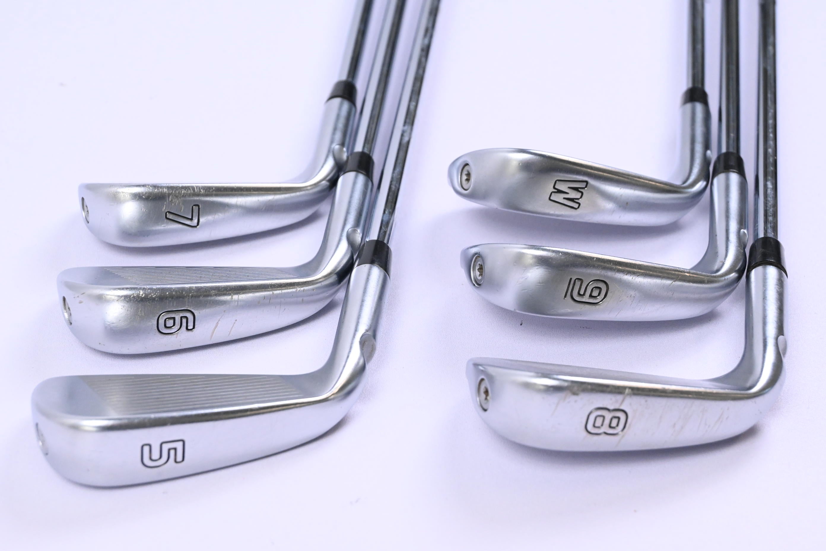 Ping i500 Irons / 5-PW / Blue Dot / Regular Flex Ping AWT 2.0 Shafts