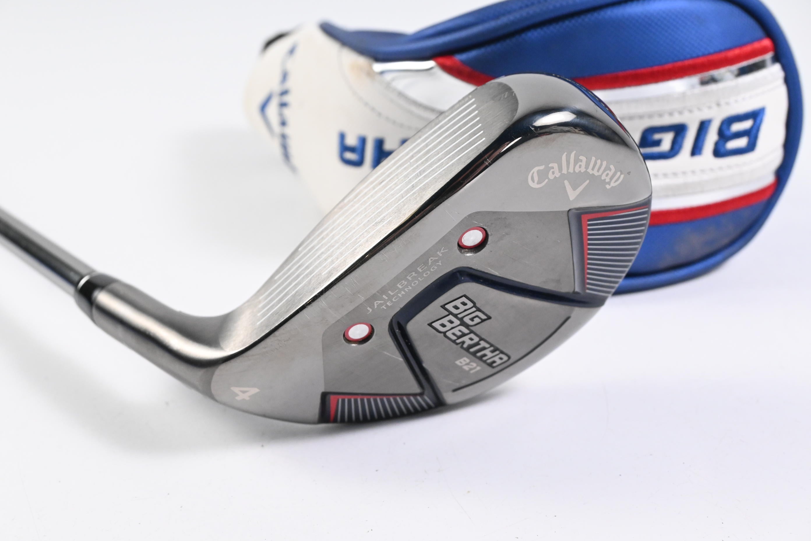 Left Hand Callaway Big Bertha B21 #4 Hybrid / 21 Degree / Stiff Flex RCH 65