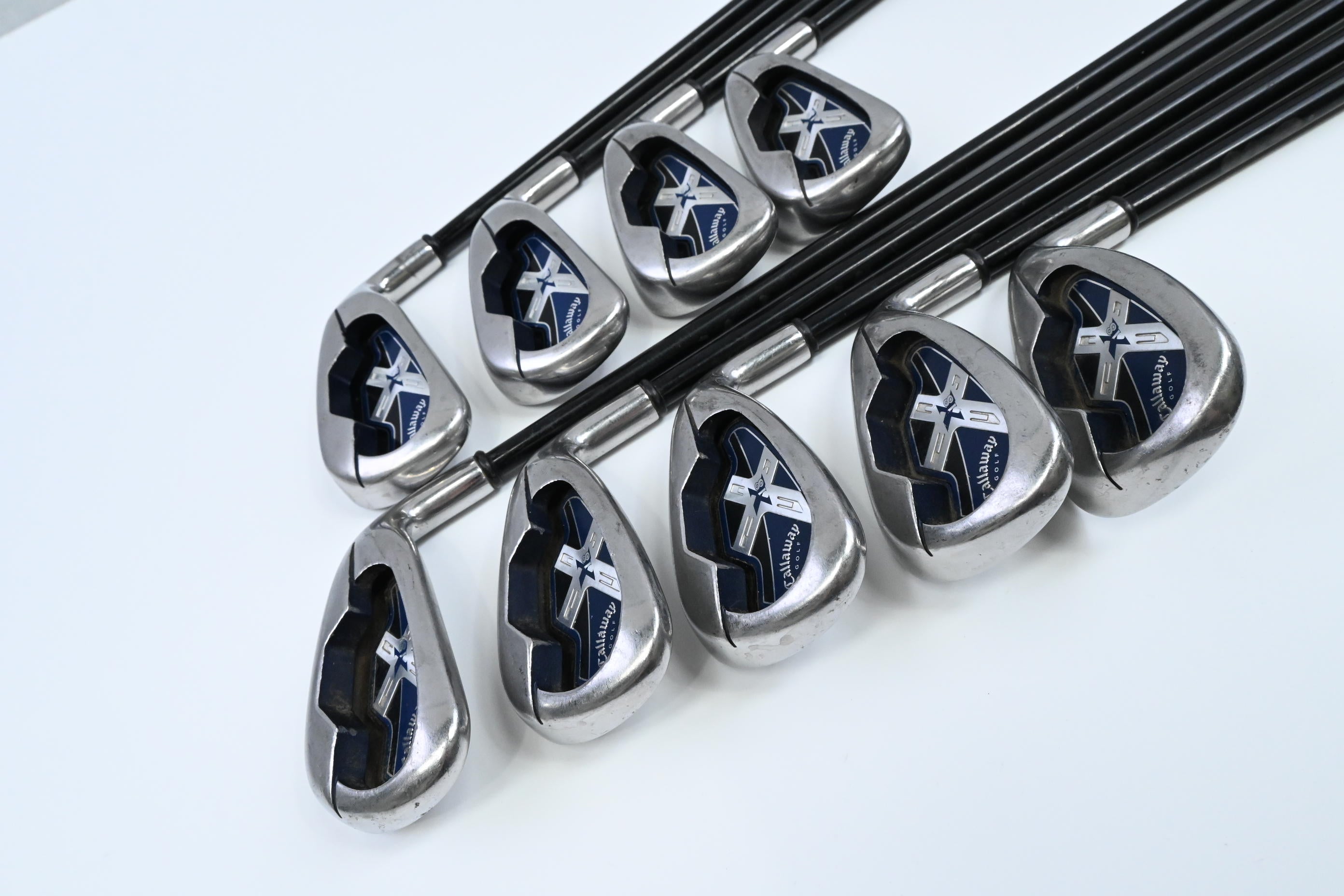 Callaway X-18 Irons / 3-PW+SW / Regular Flex Callaway System CW 75 Shafts