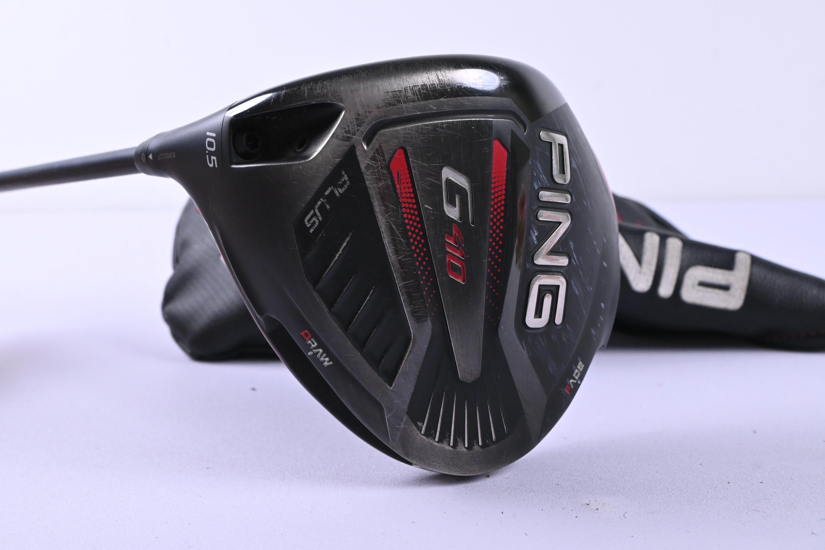 Left Hand Ping G410 Plus Driver / 10.5 Degree / X-Flex Ping Alta CB Red 55 Shaft