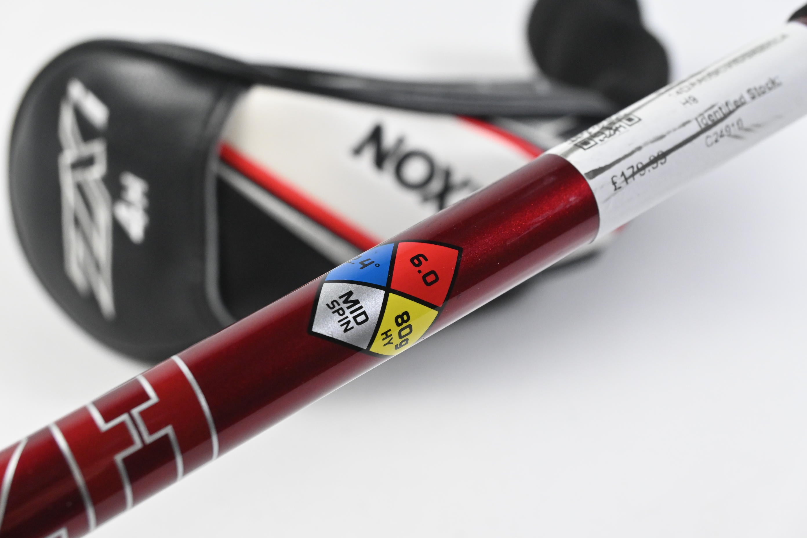 Srixon ZXi #4 Hybrid / 22 Degree / Stiff Flex HZRDUS Smoke Red RDX 80 Shaft