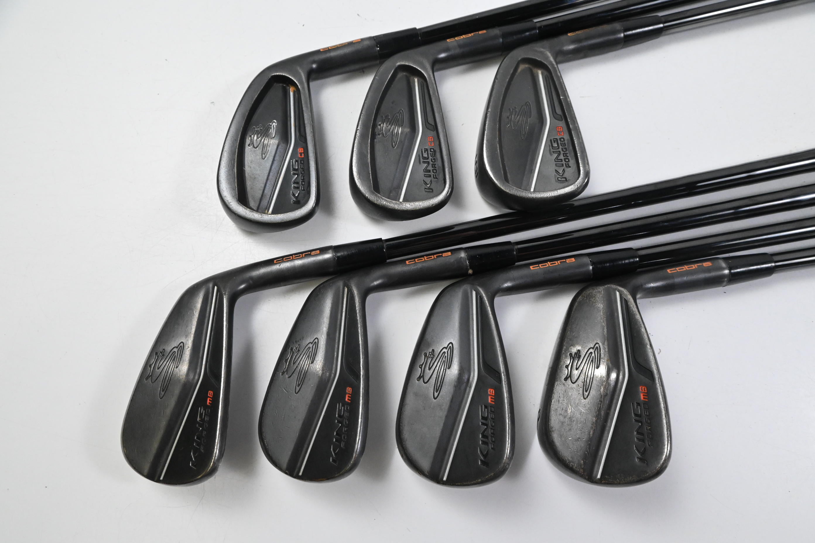 Cobra King Forged CB/MB Black Irons / 4-PW / X-Flex KBS $-Taper Lite 100 Shafts