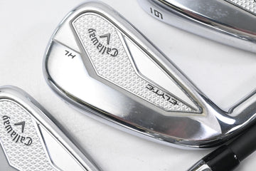 Left Hand Callaway Elyte HL Irons / 5-PW+AW+GW / Senior Flex Vanquish 4