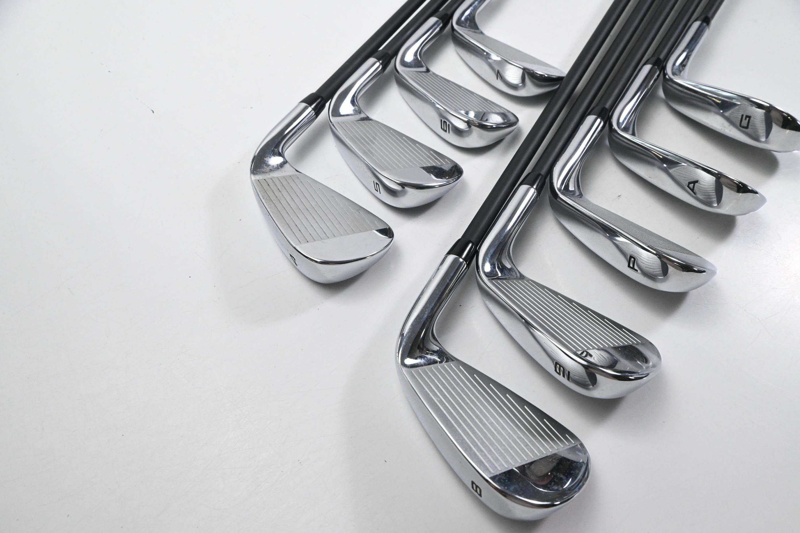 Left Hand Callaway Elyte HL Irons / 5-PW+AW+GW / Senior Flex Vanquish 4