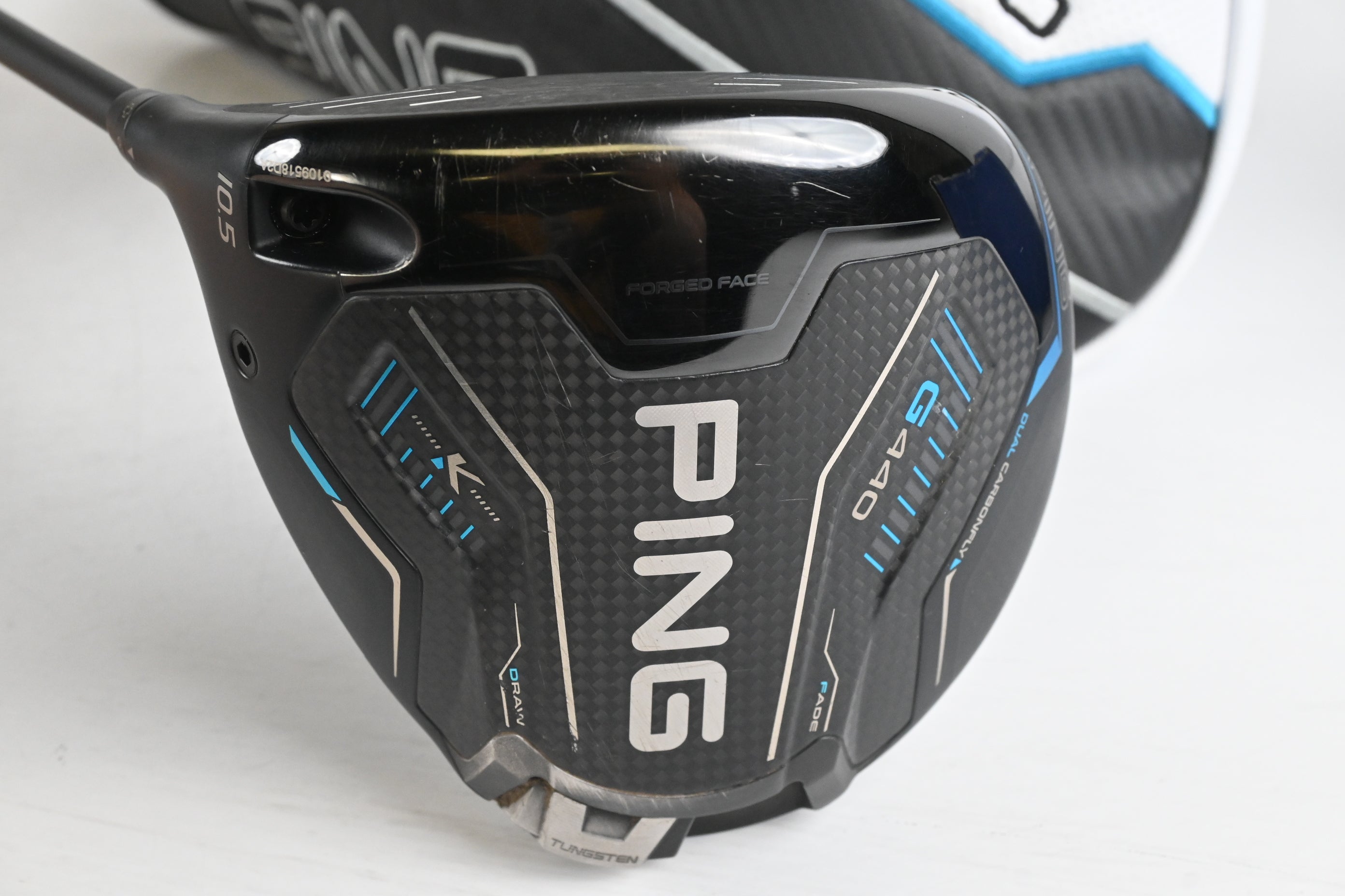 Left Hand Ping G440 K Driver / 10.5 Degree / Regular Flex Ping Alta CB Blue 50