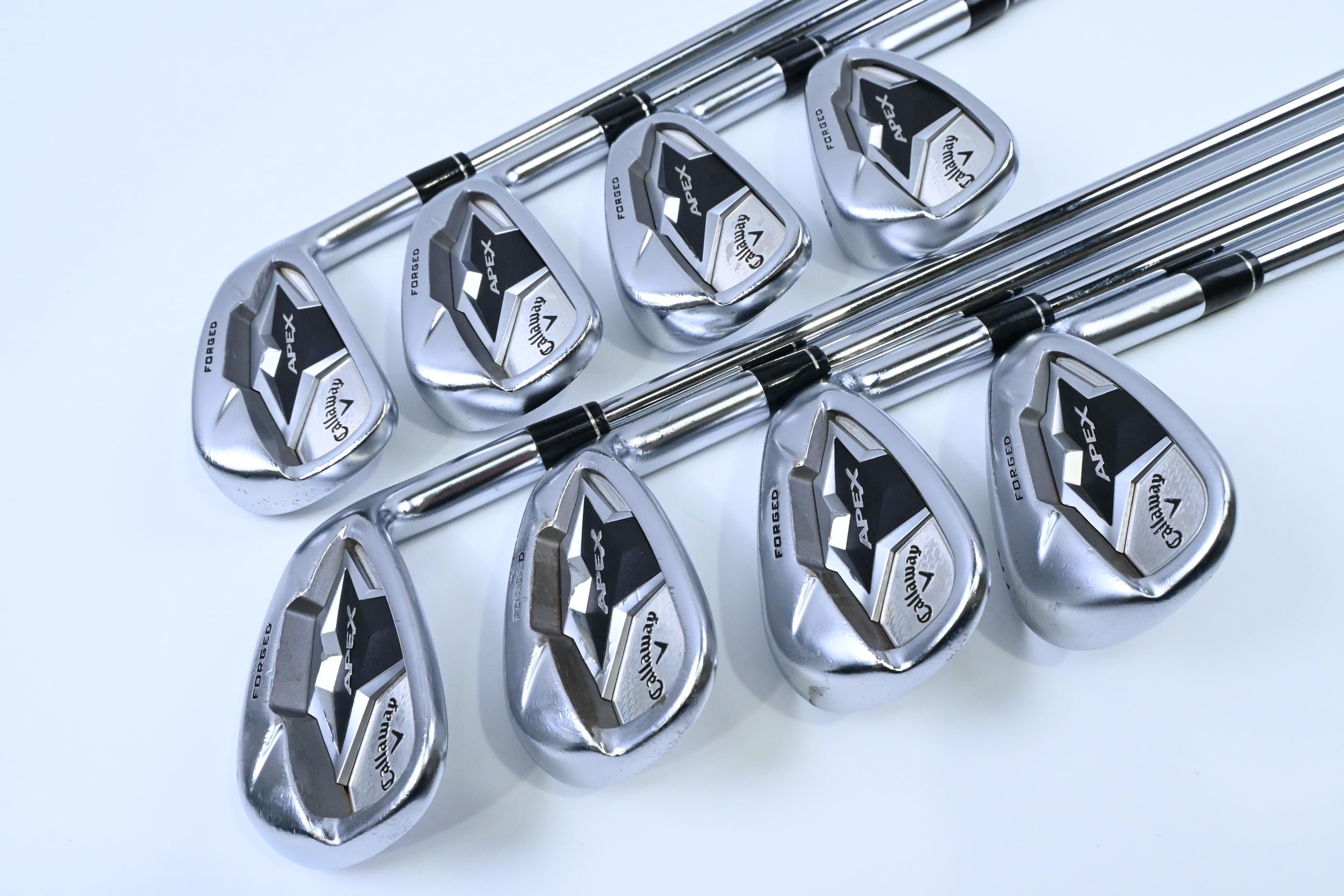 Callaway Apex CF19 Irons / 5-PW+GW+SW / Stiff Flex XP 105 ST 15 S300 Shafts