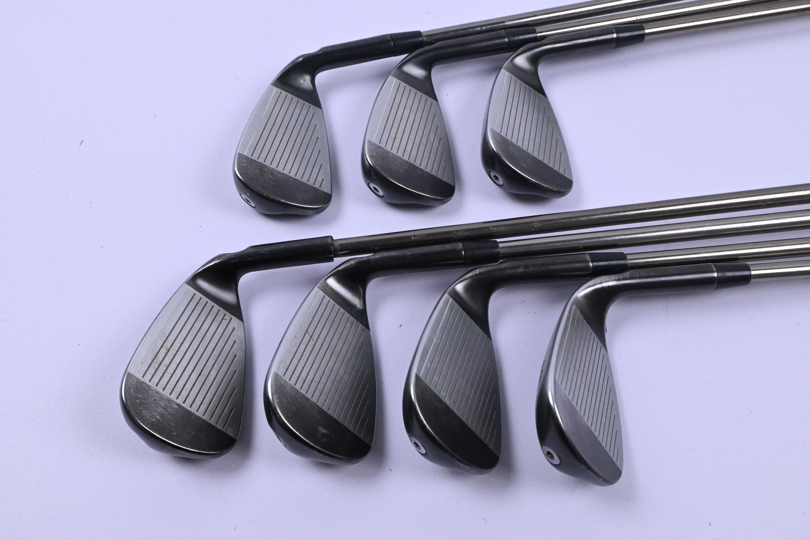 Left Hand Ping G710 Irons / 6-PW+GW+SW / White Dot / Regular Flex Recoil ES 780