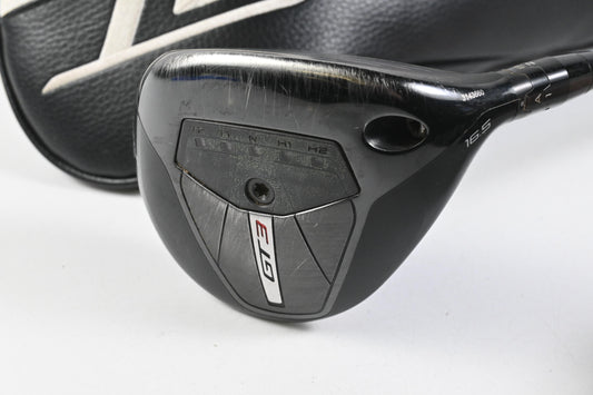 Titleist GT3 #3 Wood / 16.5 Degree / Stiff Flex HZRDUS Smoke Black RDX 70 Shaft