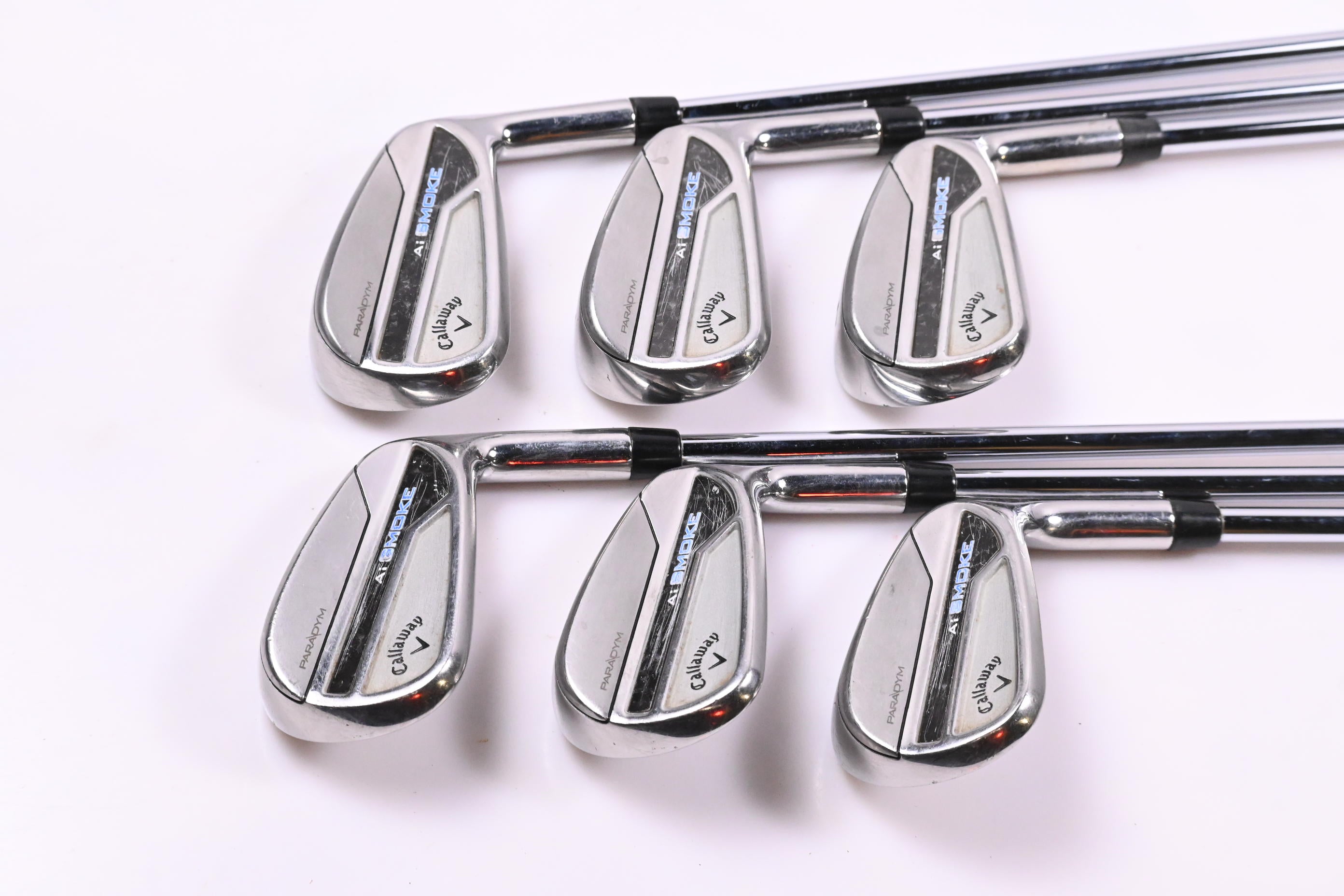 Callaway Paradym Ai Smoke Irons / 5-PW / Stiff Flex Elevate MPH 95 Shafts