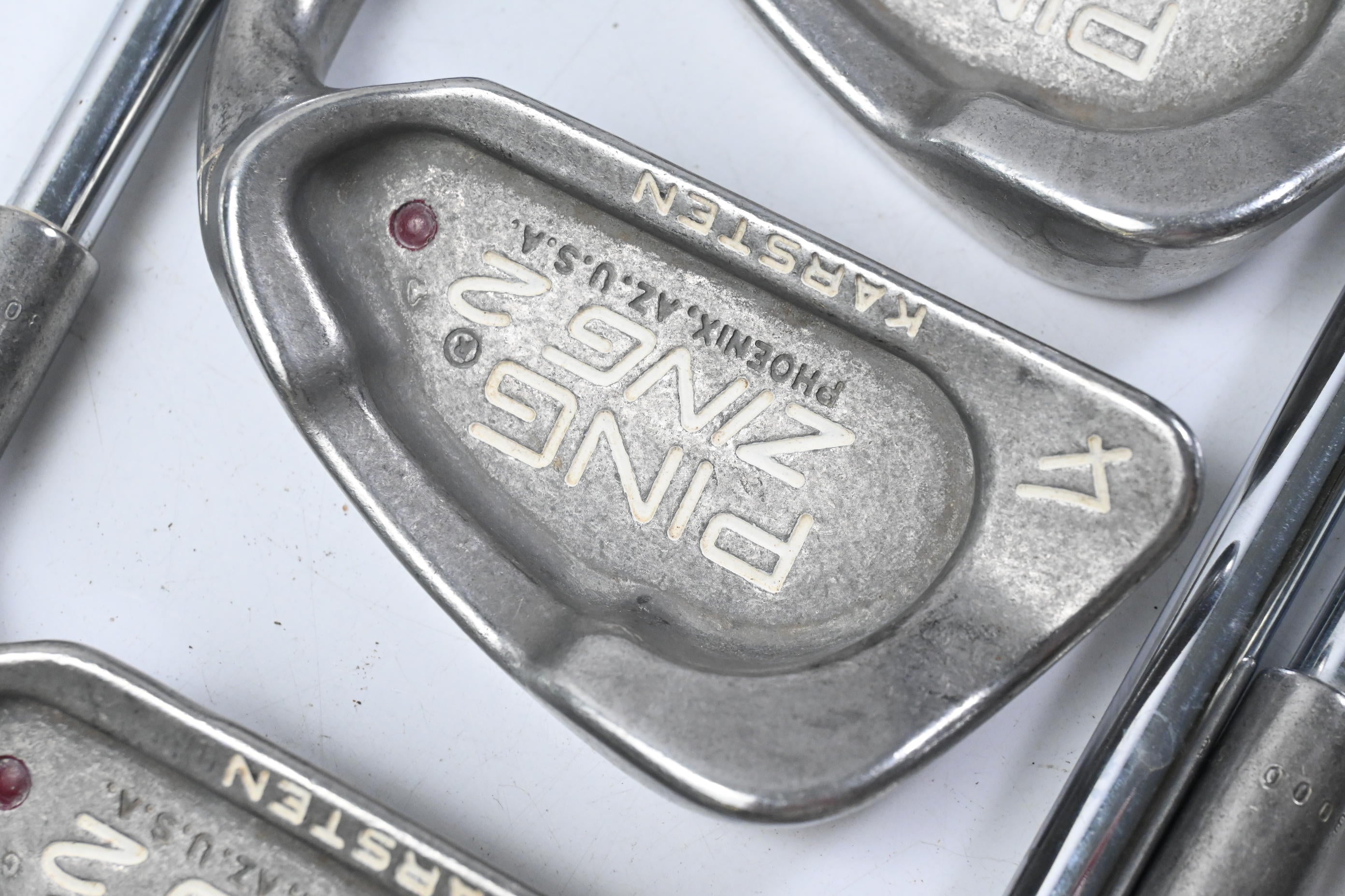 Ping Zing Irons / 3-PW+SW / Maroon / Stiff Flex Karsten JZ Shafts