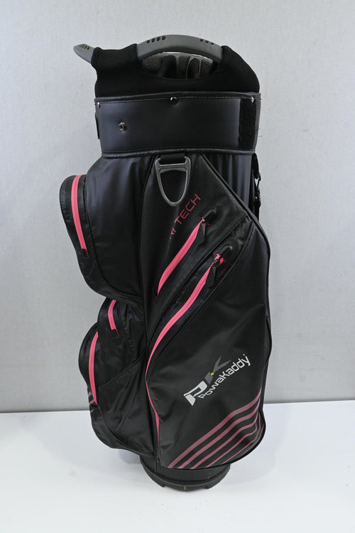 Powakaddy Dri-Tech Cart Bag / 14-Way / Black, Pink