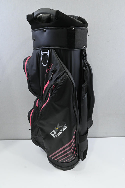 Powakaddy Dri-Tech Cart Bag / 14-Way / Black, Pink