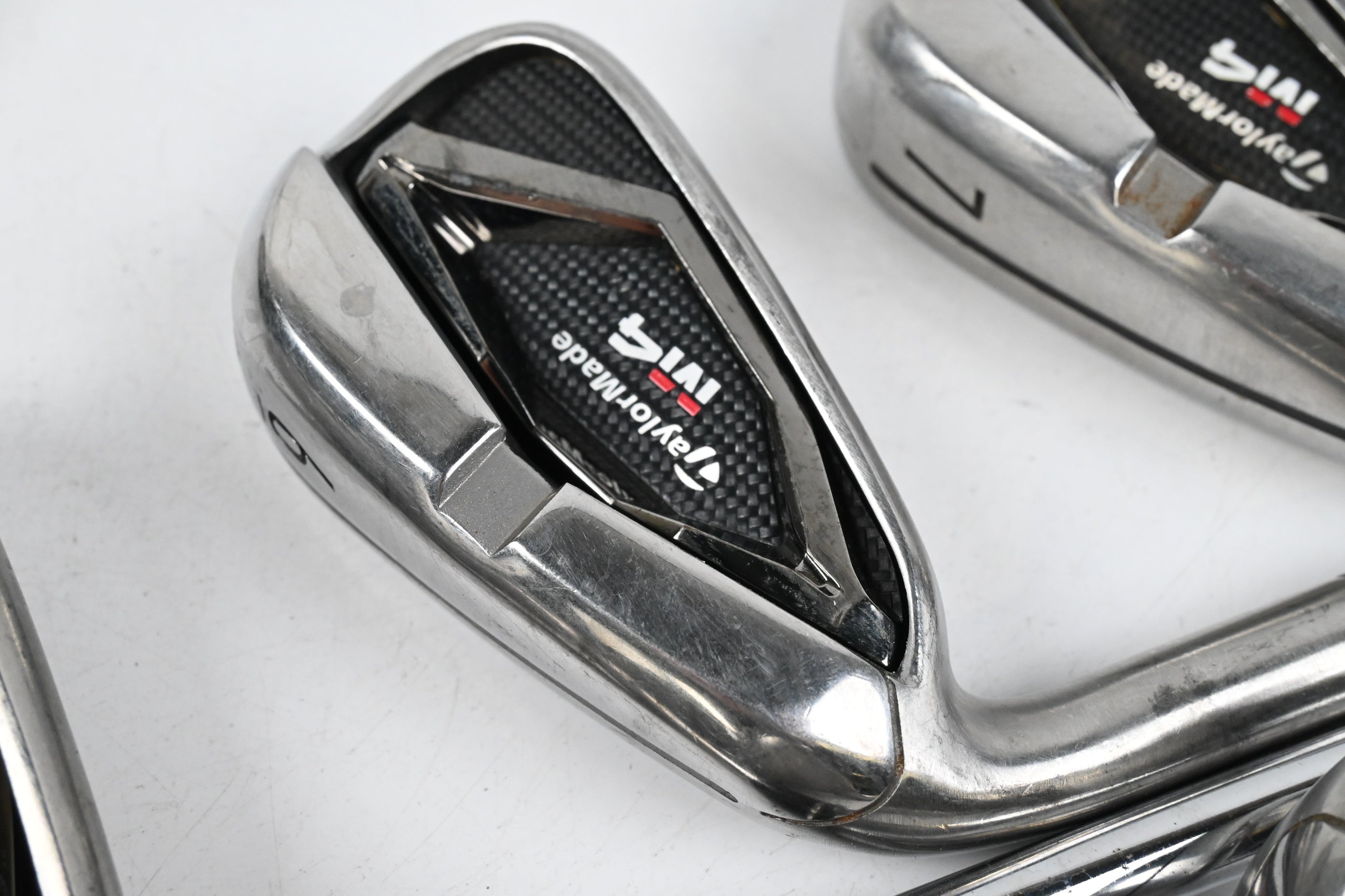 Left Hand Taylormade M4 Irons / 5-PW+SW / Regular Flex KBS MAX 85 Shafts