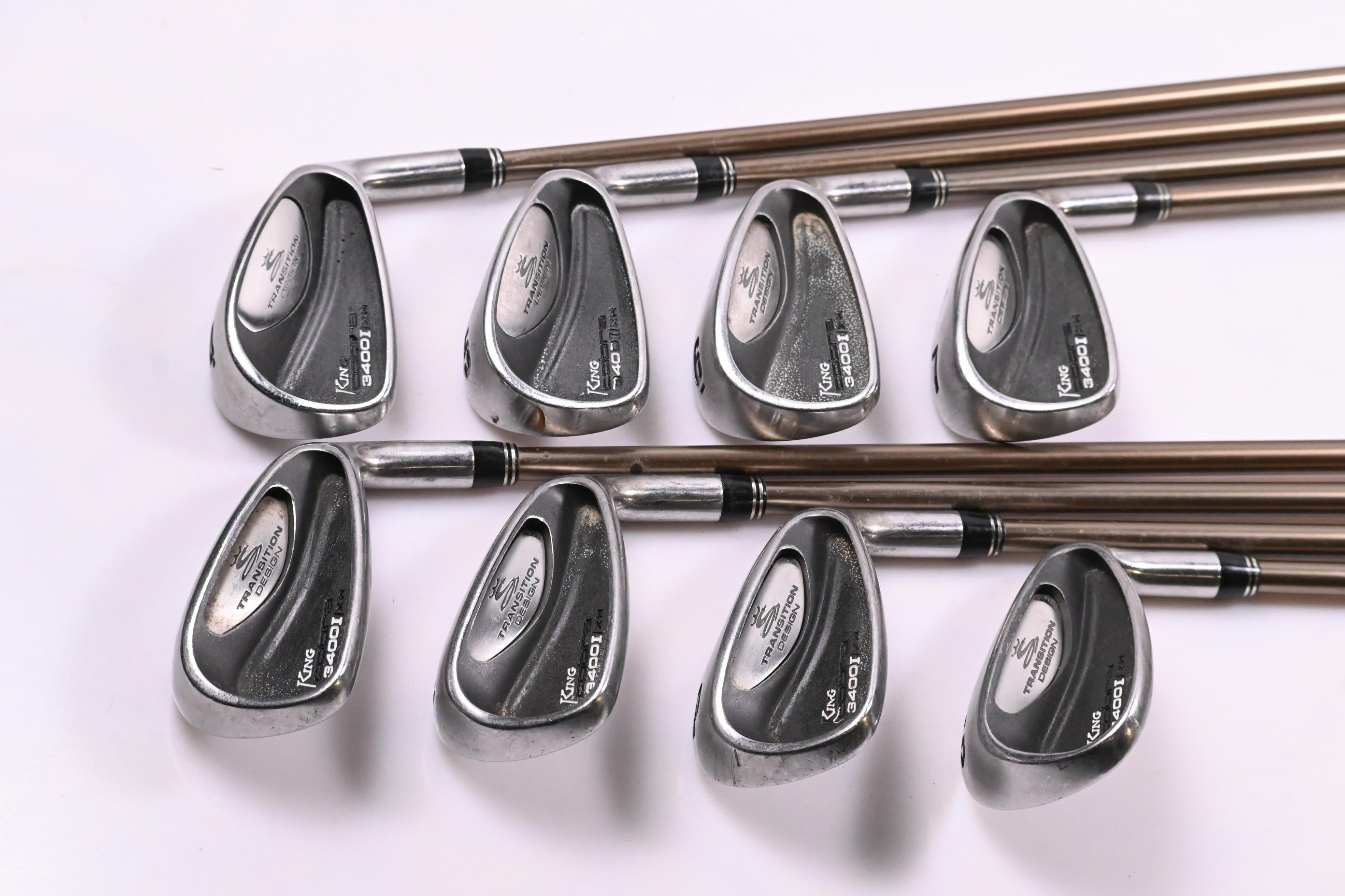 King Cobra 3400 I/XH Irons / 4-PW+SW / Senior Flex Graphite Design 55 Shafts